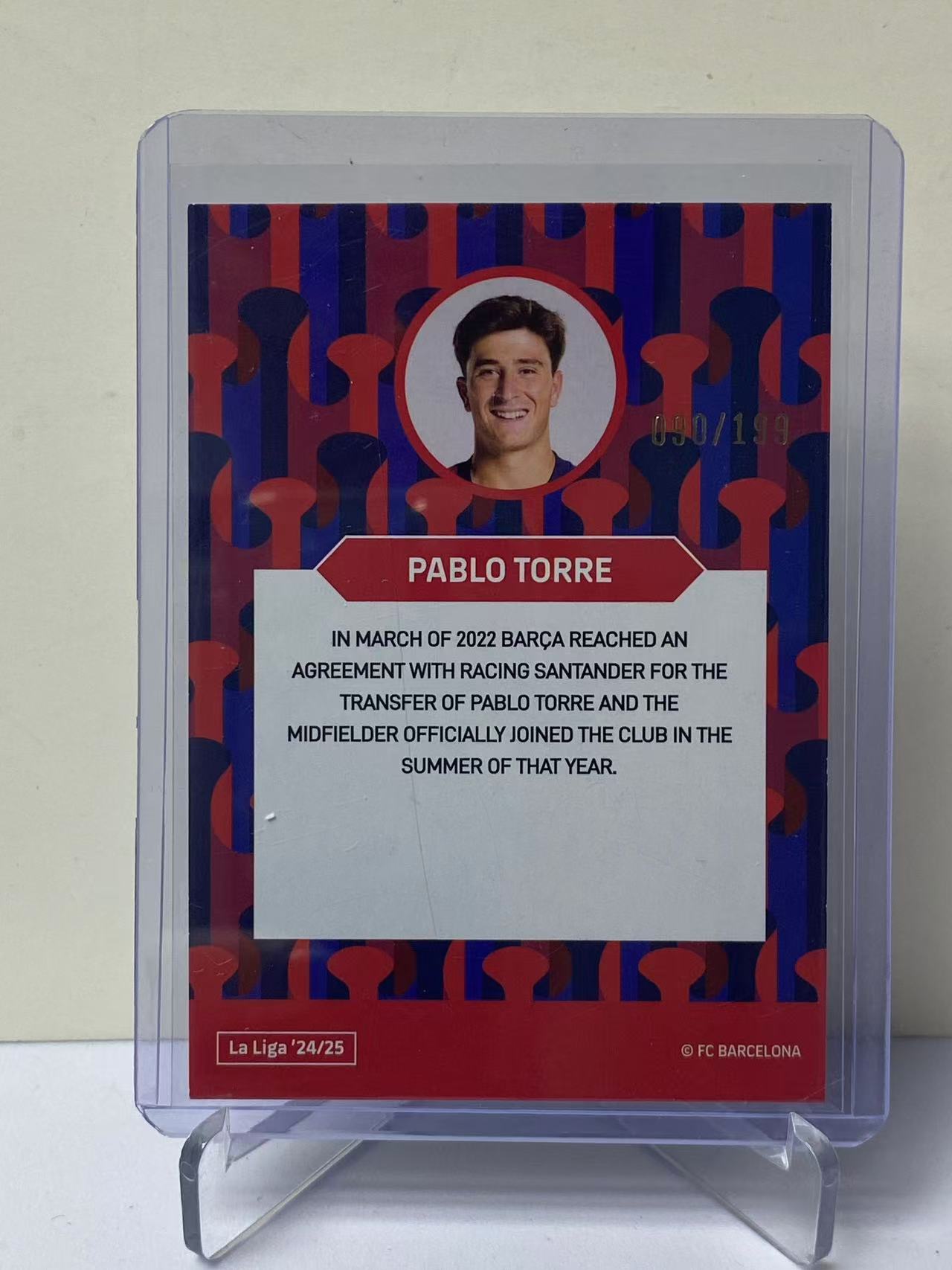 2024-25 Eleven Card 巴萨队盒 Pablo Torre 巴萨 巴塞罗那 巴勃罗 托雷 定妆照 白折 90/199编 收藏必备 卡品如图 jefr