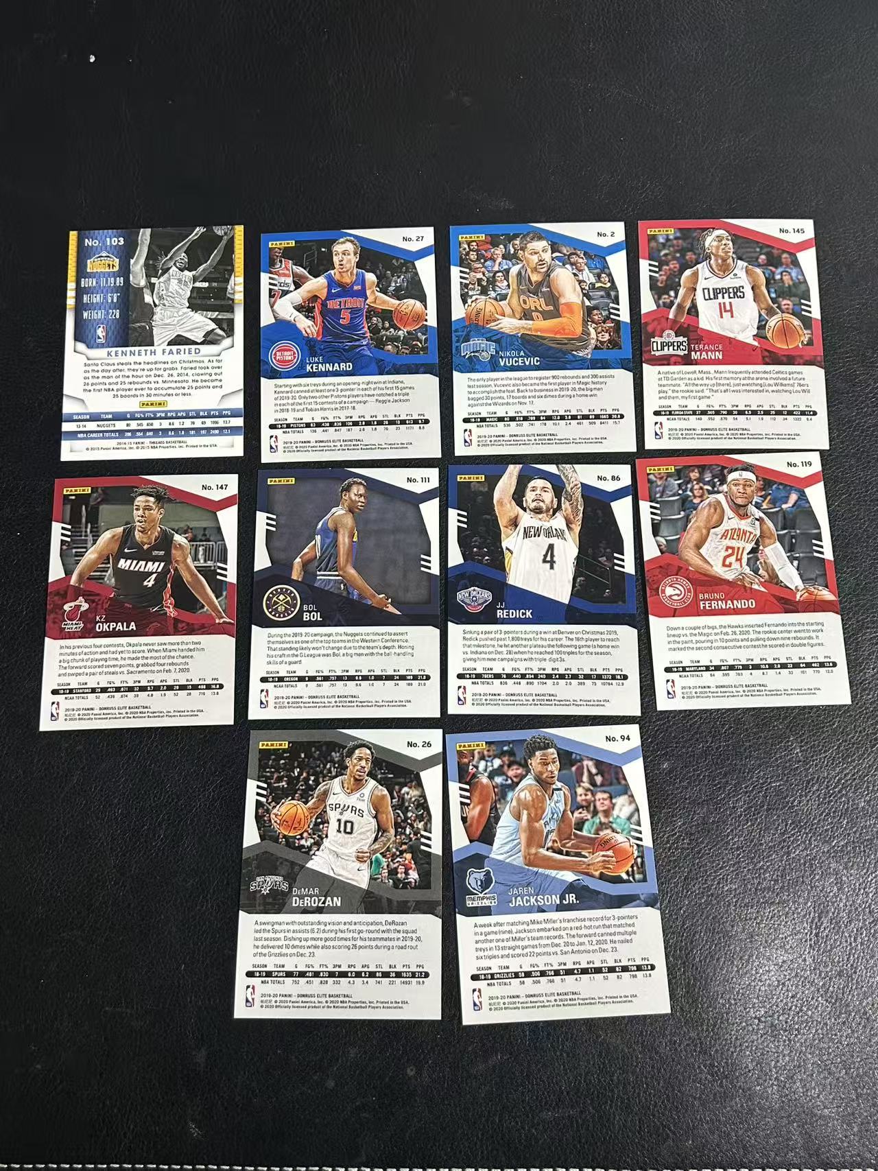 2019-20 Panini Elite Jaren Jackson Jr. 【灯灯拍卡】杰伦 杰克逊 德罗赞 武切维奇等 好人 全员带编 14-299编 收藏凑套必备(雪茄)