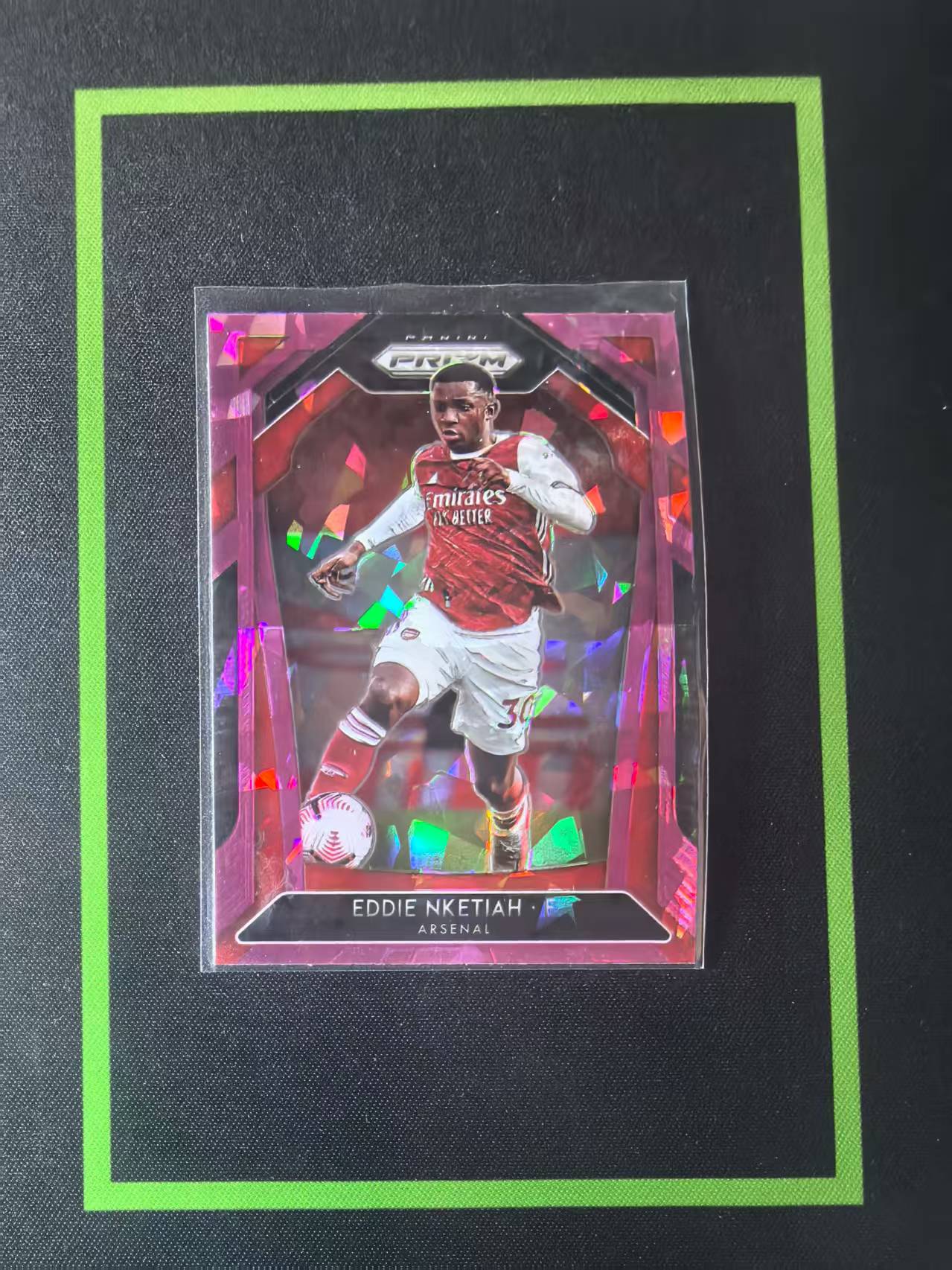 2020-21 Panini Prizm Eddie Nketiah 帕尼尼 pz 英超 阿森纳 恩科提亚 粉折 粉碎冰 base 凑套专用 不保卡品 介意勿拍(A2)