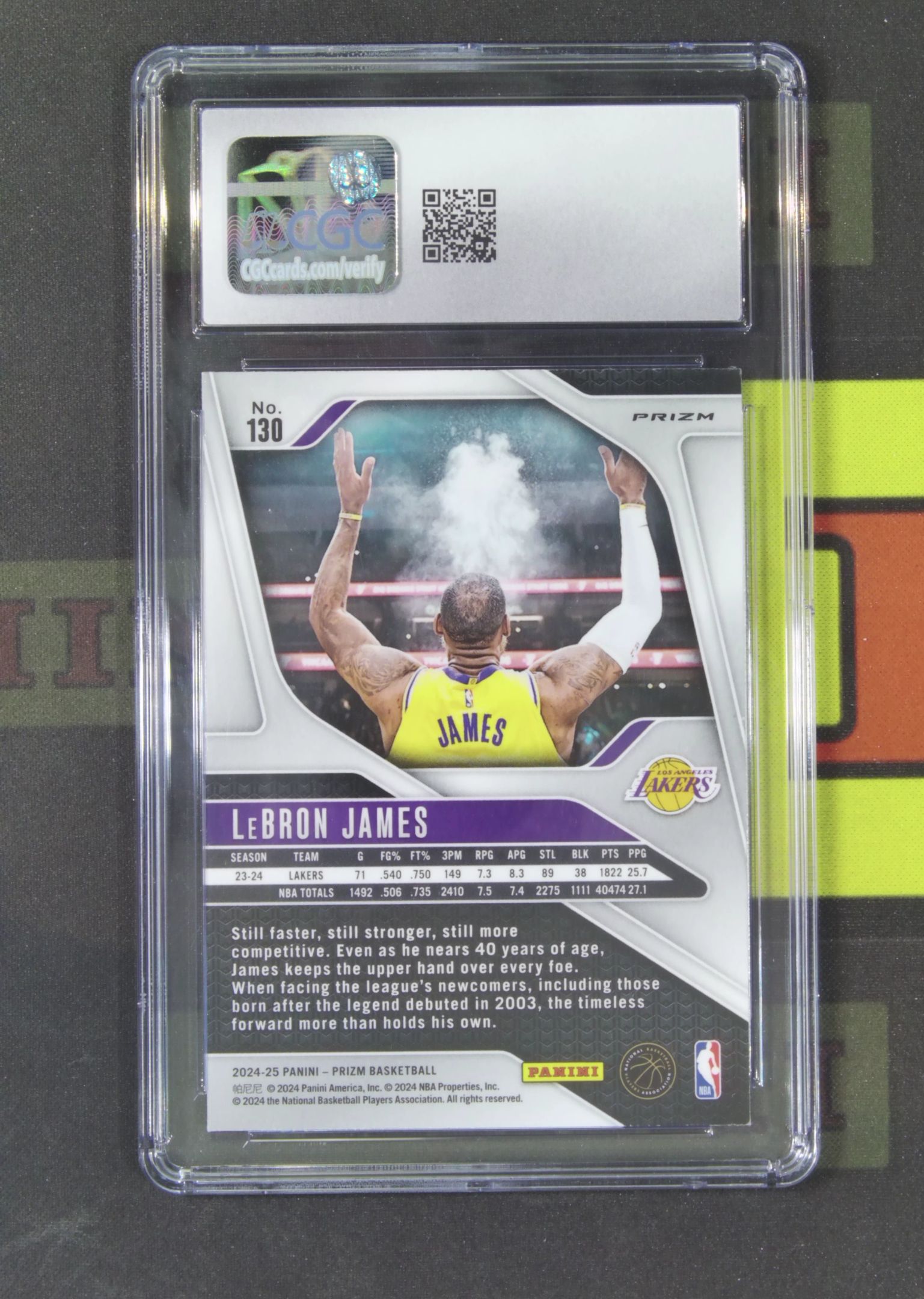 2024-25 Panini Prizm LeBron James Nirvana Project 勒布朗 詹姆斯 湖人 红白蓝 三色折 折射 CGC8 PZ 卡品如图 收藏必备 吴¥