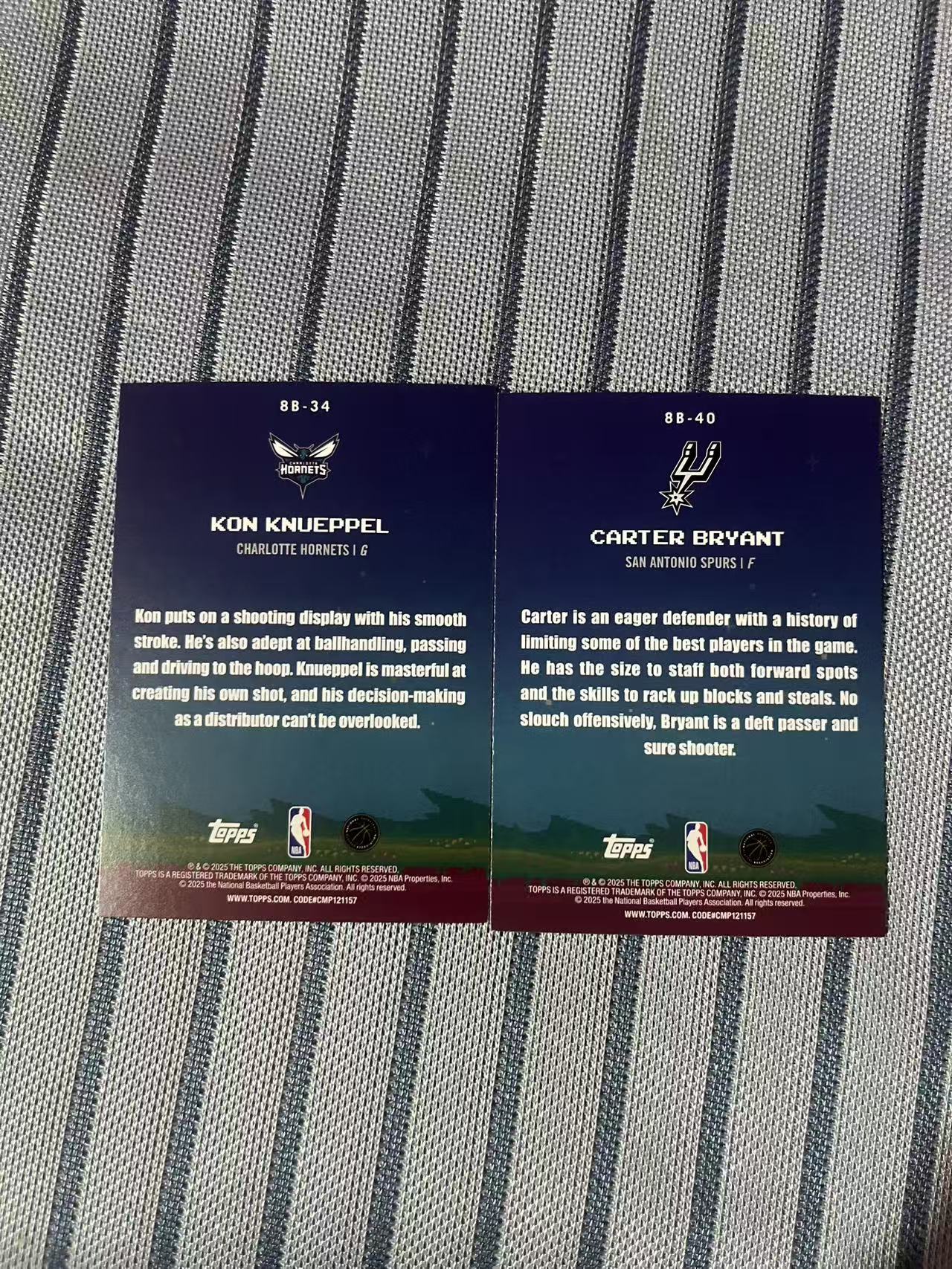 2025 Topps flagship Kon Knueppel RC 康 克尼普尔 卡特 布莱恩特 新秀 8-Bit Ballers 特卡 卡品如图