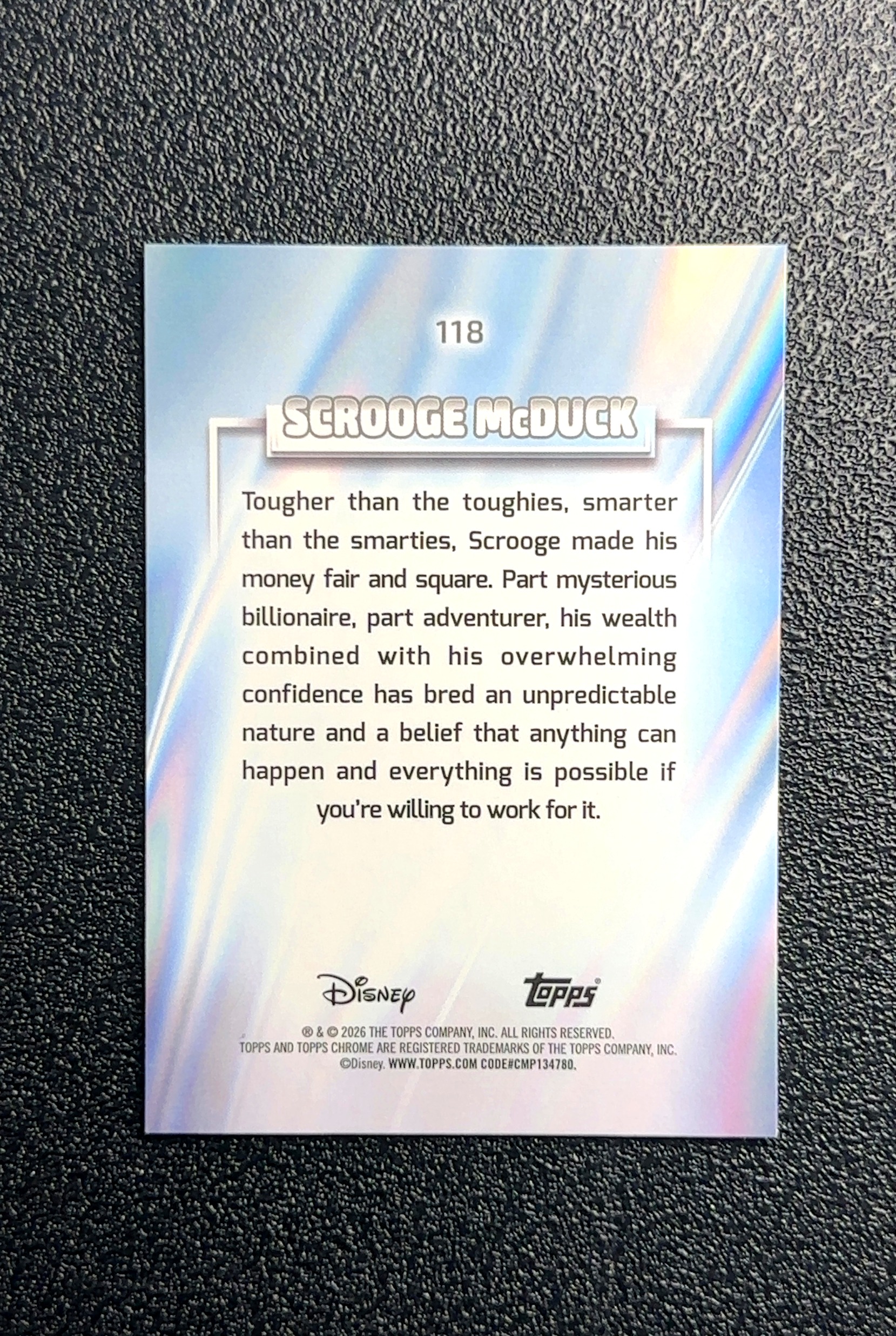 【大鱼】2026 Topps Chrome Scrooge McDuck 史高治·麦克达克 卡品如图 高价值 #118 0028#133