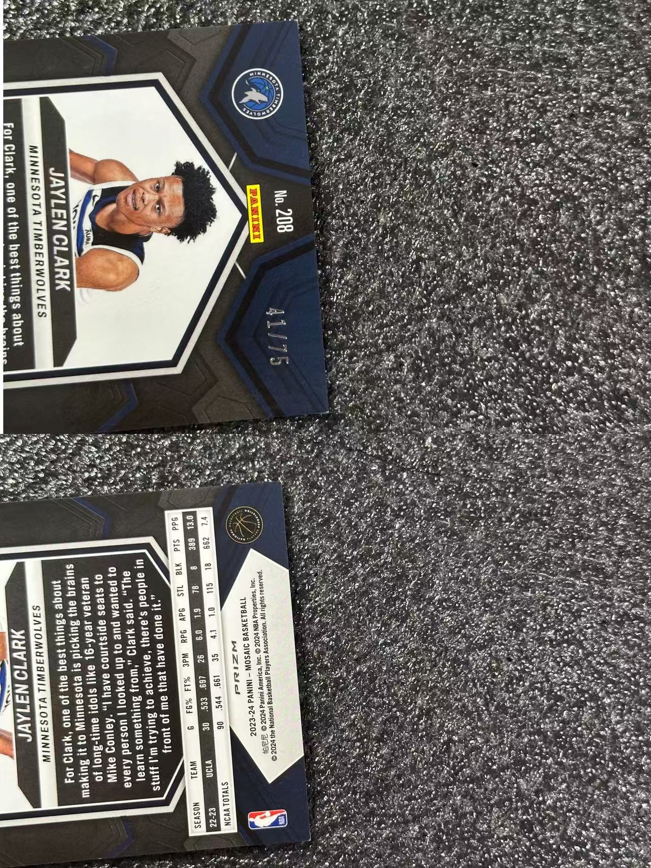 Basketball 杰伦 皮克特 Jalen Pickett 马赛克 RC 75编 2023-24 NBA 美职篮 卡品如图 瑕疵如图 非常好看 值得收藏 B1G610