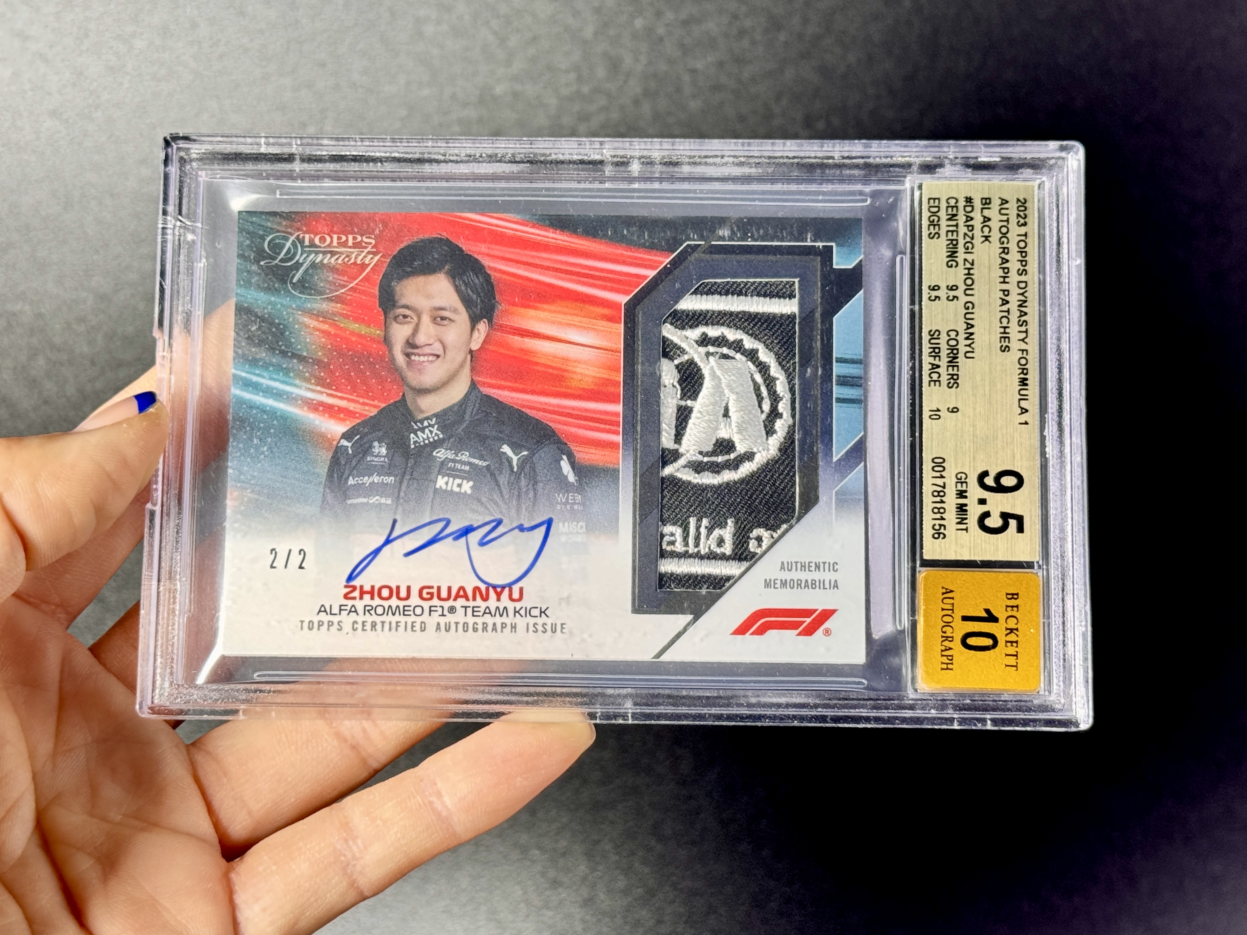 【喷子拍卖】2023 topps dynasty F1 Zhou Guanyu 王朝 阿尔法罗密欧车队 中国骄傲 周冠宇 2编 尾编 ...