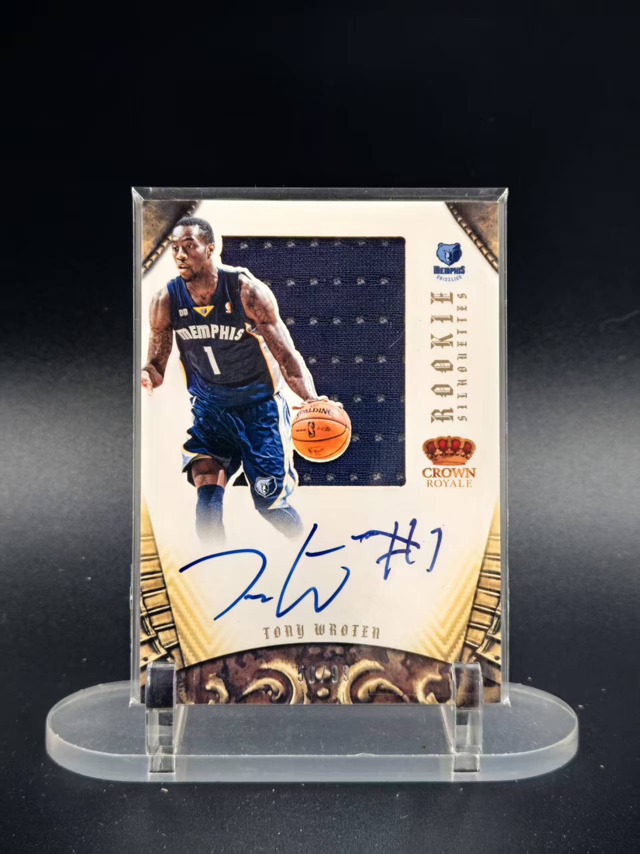 2012-13 Panini Preferred Tony Wroten RC #363 托尼 沃顿 皇冠 剪影 RJA 新秀大窗球衣 卡签 59/99编