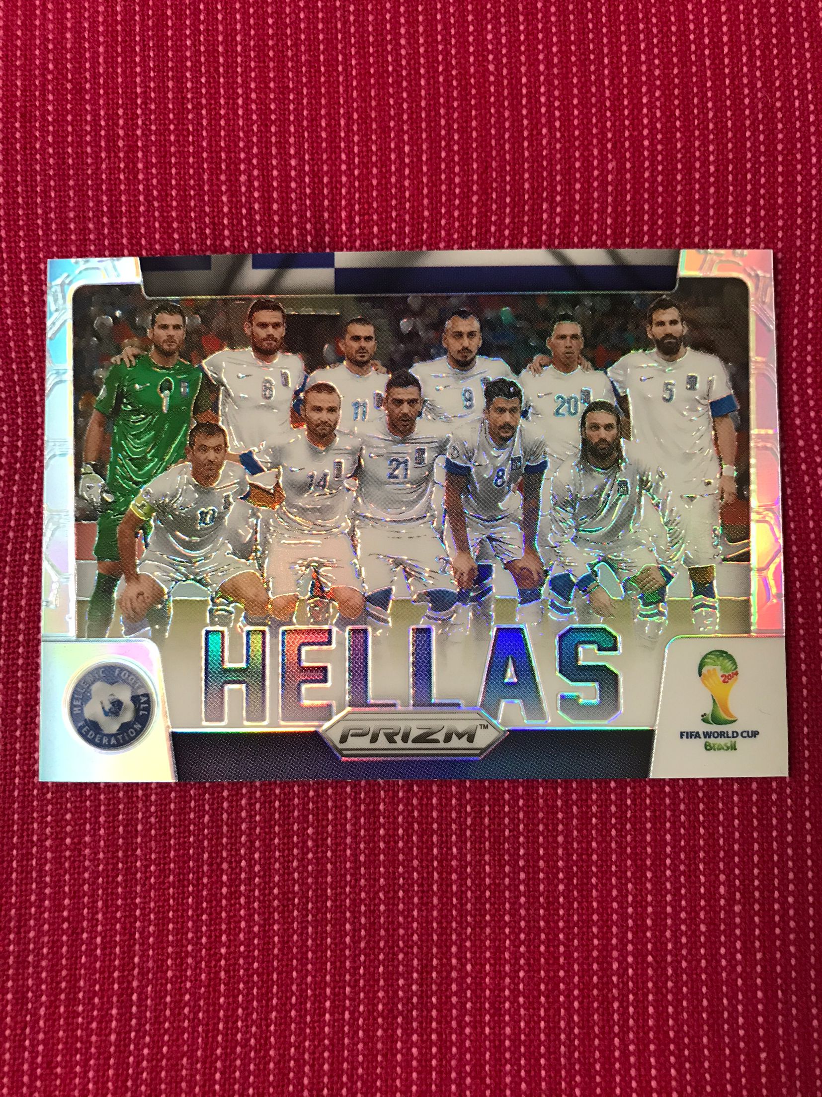 2014 Panini Prizm HELLAS 【宾森光拍卖第191期】World Cup 全家福 特卡 银 折射 希腊 元年世界杯