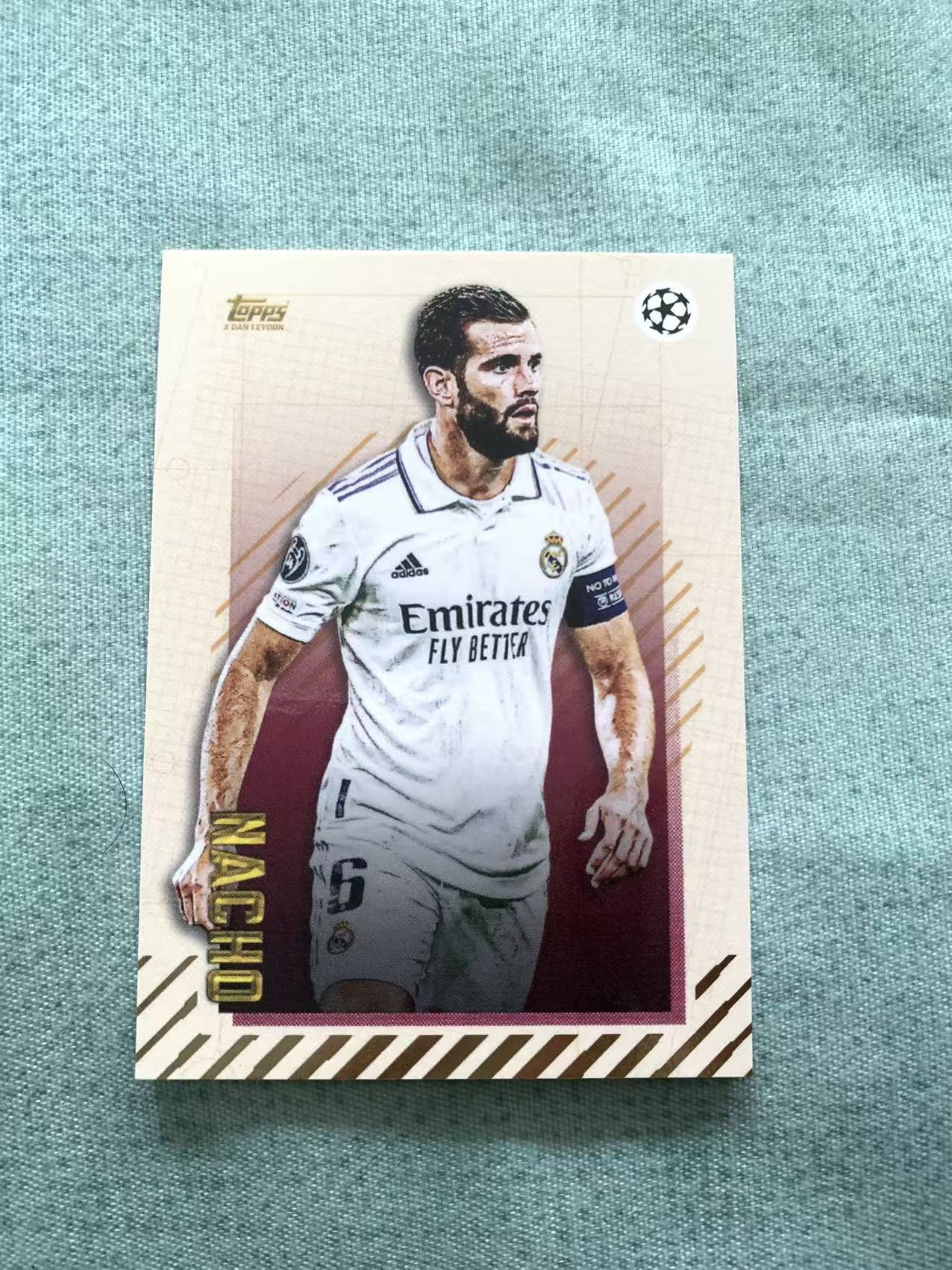 2023 topps Gold 黄金盒 Nacho Fernández 纳乔 皇马 欧冠 base 西班牙