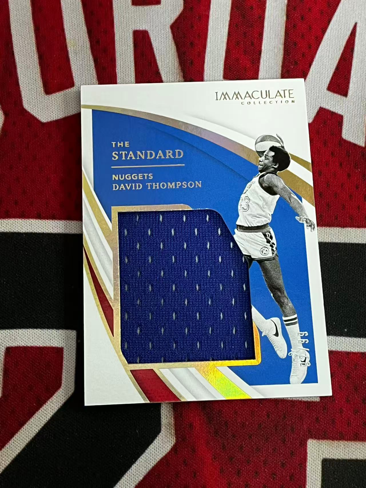 【0手续费接寄拍】2020-21 PANINI IMMACULATE 爱咪咪高端系列 掘金名宿 大卫汤普森 99编 GU 亲穿落场球衣物料切割 衣料实物卡 银闪版 专收凑套必备【烂臭嘴拍卖】