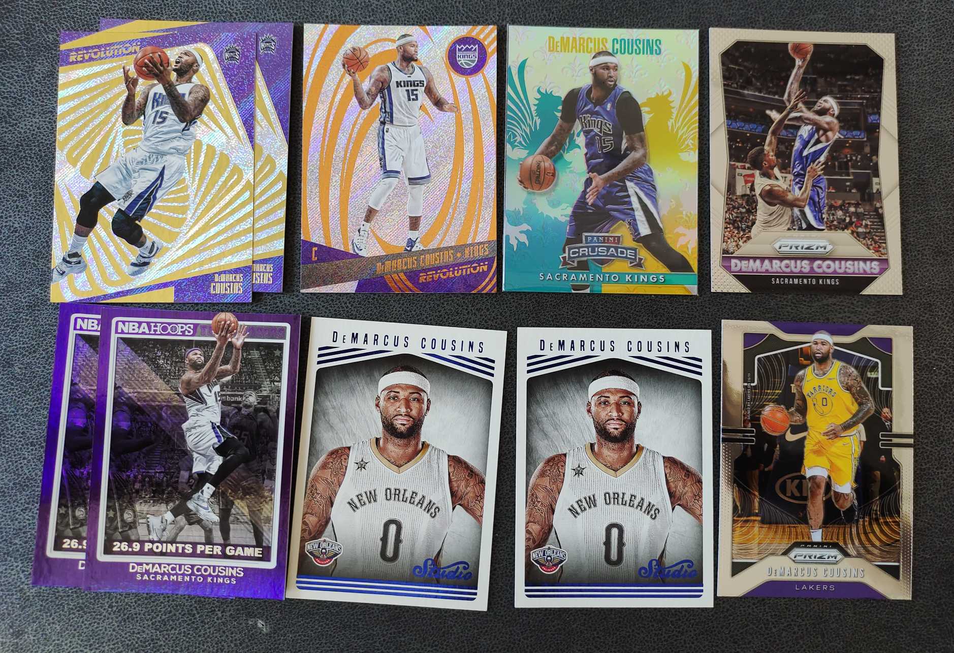 2013-14 Panini Crusade DeMarcus Cousins 国王队 德马库斯 考辛斯 DeMarcus Cousins 考神 十字军青折带队 098/249 8张打包