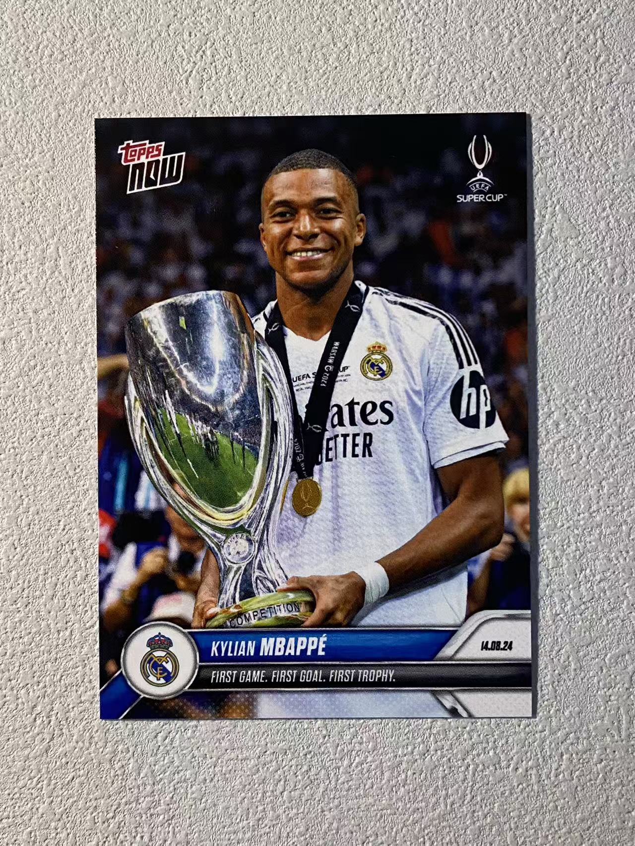 2024 Topps now Kylian Mbappe 欧冠now 时刻 皇马 姆巴佩 姆总 皇马首秀 欧洲超级杯首粒进球 首冠 收藏必备