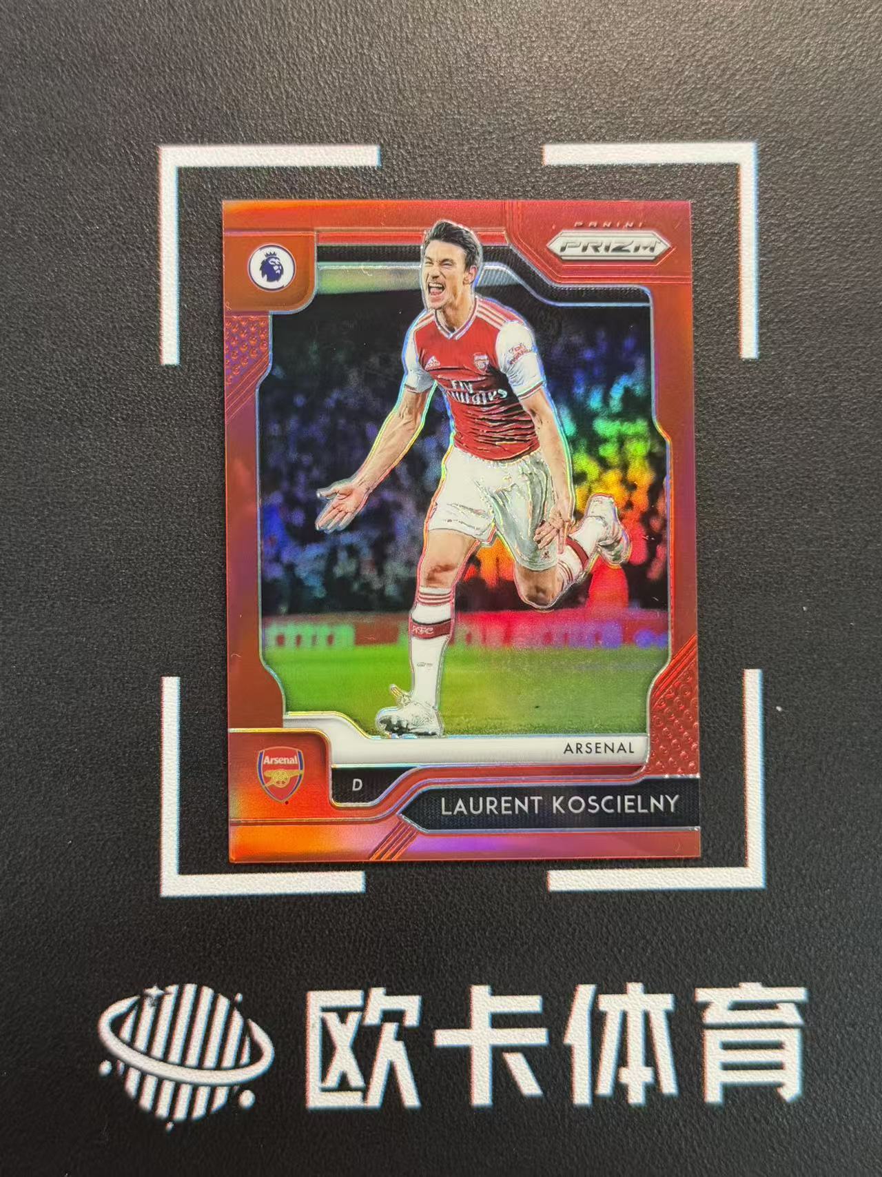 2019-20 Panini Prizm Laurent Koscielny 【欧卡体育】元年 英超pz 科斯切尔尼 149编 红折 阿森纳 卡品如图(DoubleX)