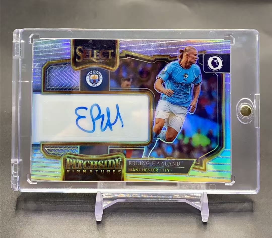 2022-23 Panini Select Premier League Erling Haaland 【杭州310】 英超 曼城 魔人布欧 哈兰德 签字 三冠王 英超金靴 银折 卡品如图 Y