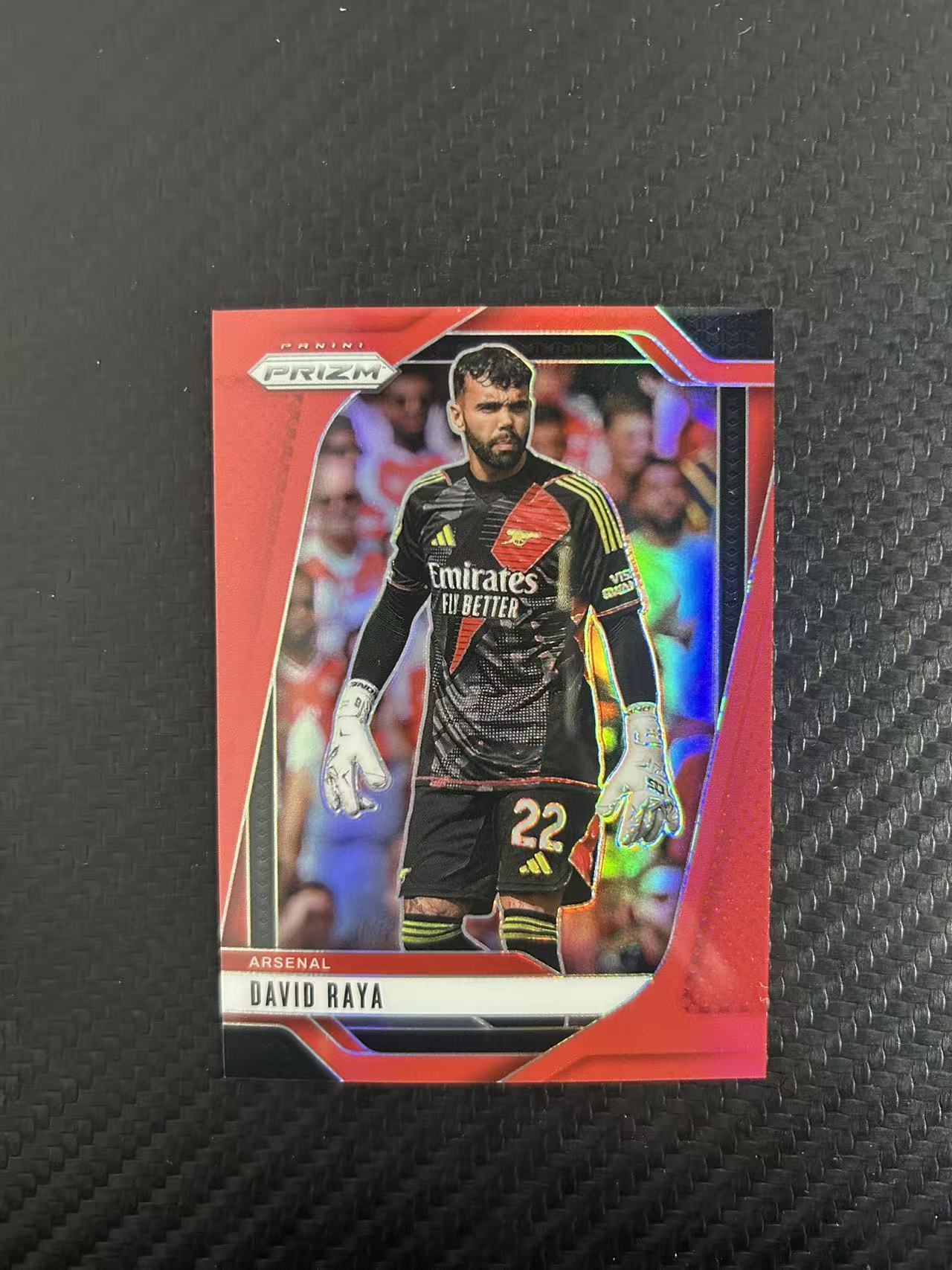 2024-25 Panini Prizm David Raya #19【灯灯拍卡】 pz 英超 阿森纳 红折 大卫 拉亚 163/199编 守门员 收藏必备【踢踢】