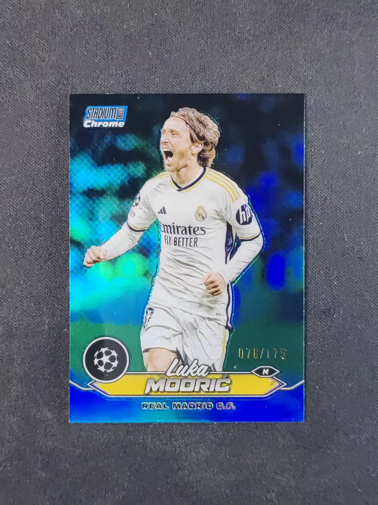 2024 Topps Stadium Club Luka Modric 【林林拍卖吹c王】竞技场系列 欧冠 皇家马德里 皇马 莫德里奇 078/175编 蓝折