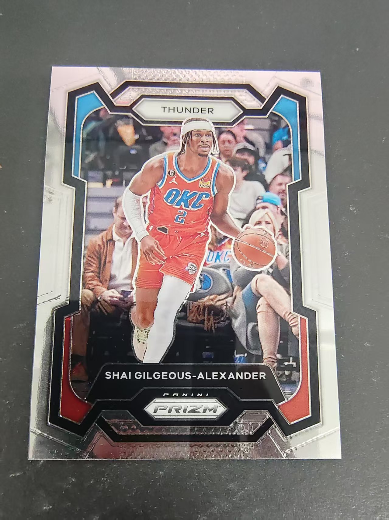 【可合并,不累计】2023-24 Panini Prizm Shai Gilgeous-Alexander 谢伊 吉尔杰斯 亚历山大 雷霆 PZ 划痕 边角微瑕 #85