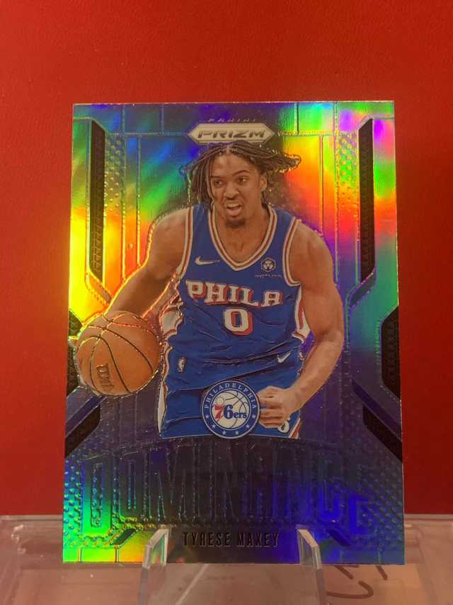 (老末精品代拍)2024-25 Panini prizm Tyrese Maxey 76人 泰雷塞 马克西 PZ系列 Dominance 支配地位特卡 银折 顺丰空运 E05