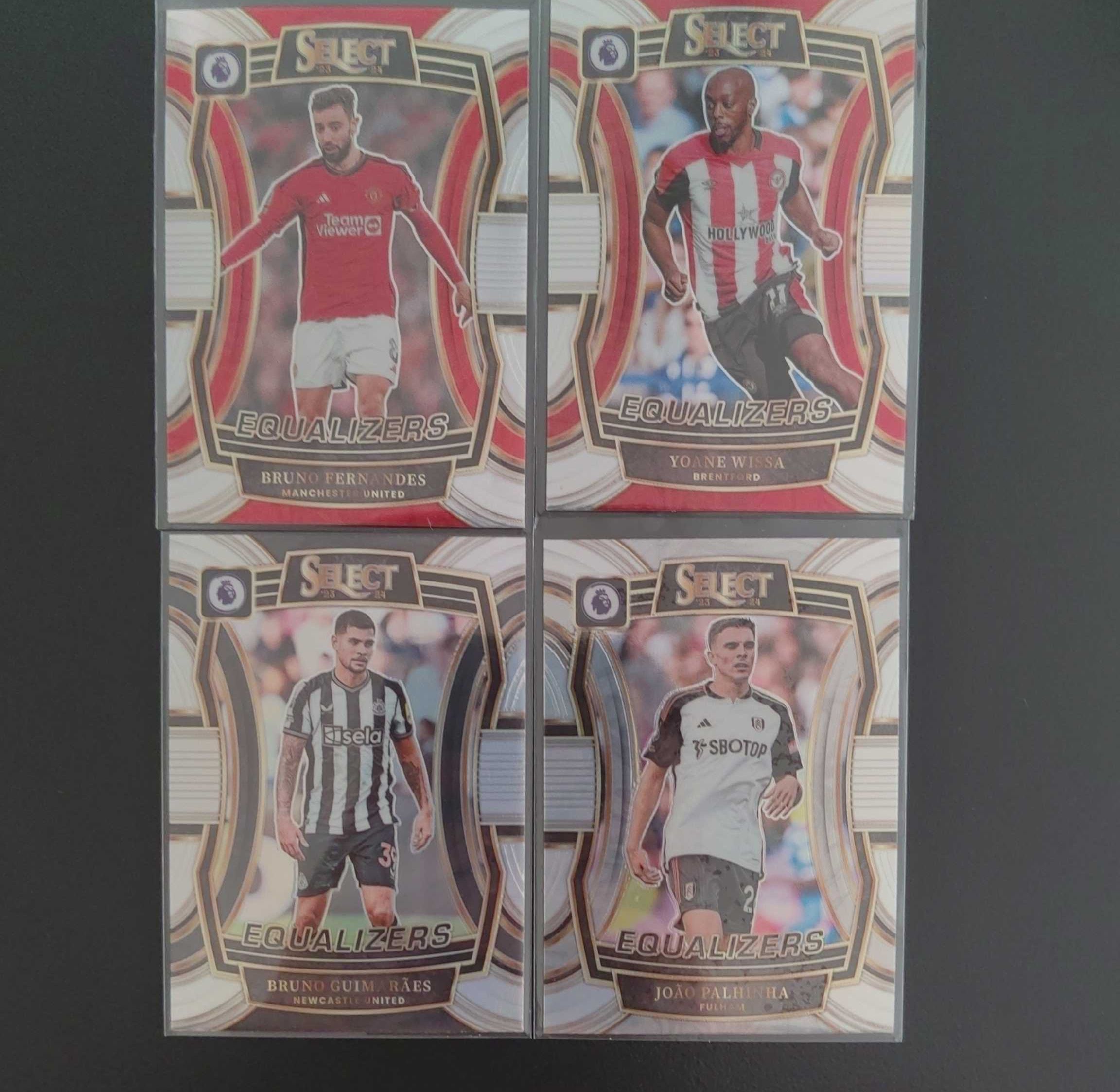 2023-24 Panini Select Bruno Fernandes 英超 曼联 B费 布鲁诺 费尔南德斯 吉马良斯 wissa  palhinha 扳平者特卡 银折 打包lot 收藏必备