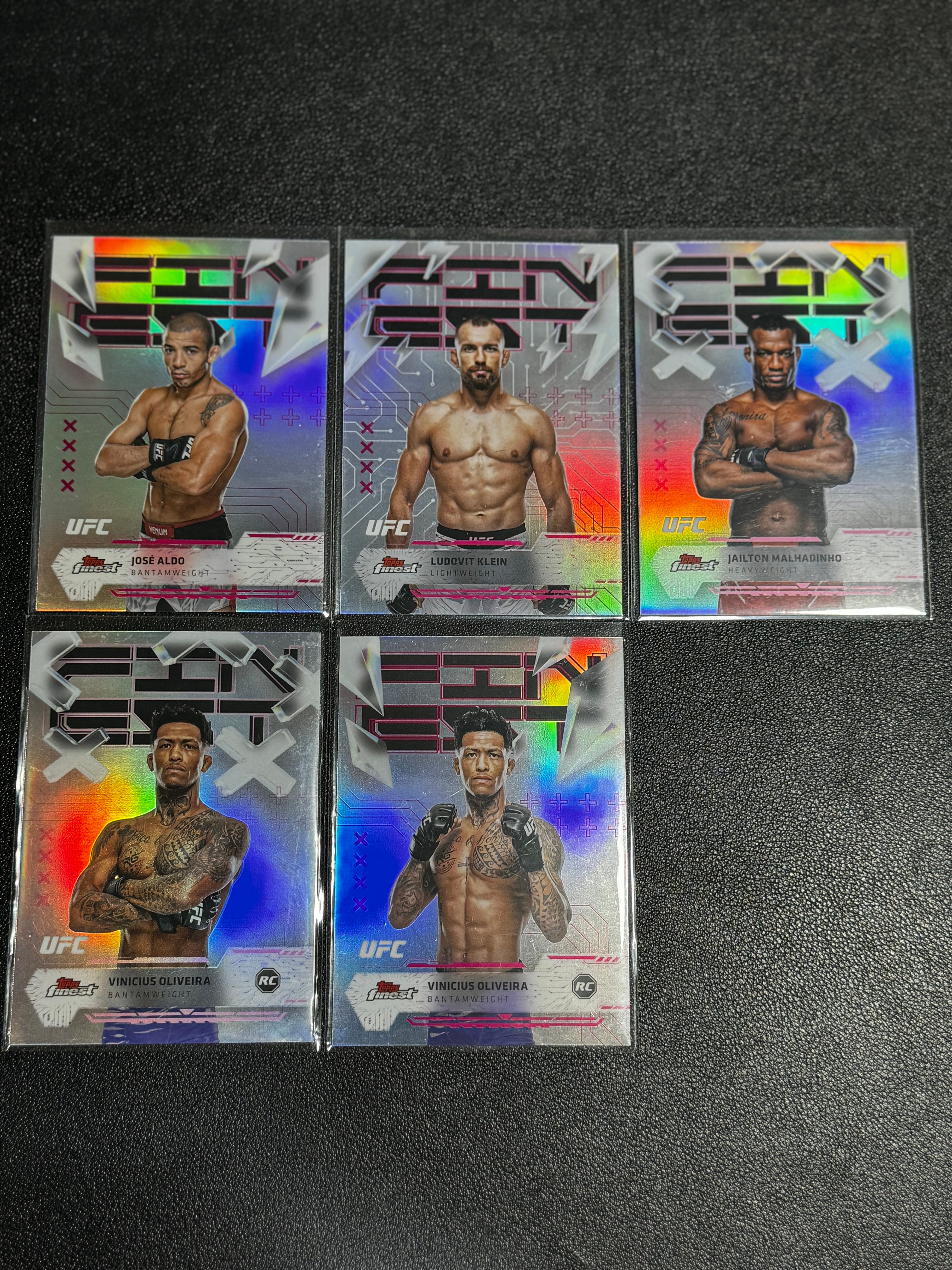 2025 Topps Finest UFC 综合格斗 银折 奥尔多 Jose Aldo 奥利维拉 Vinicius Oliveira 等 潜力无限 LWDG