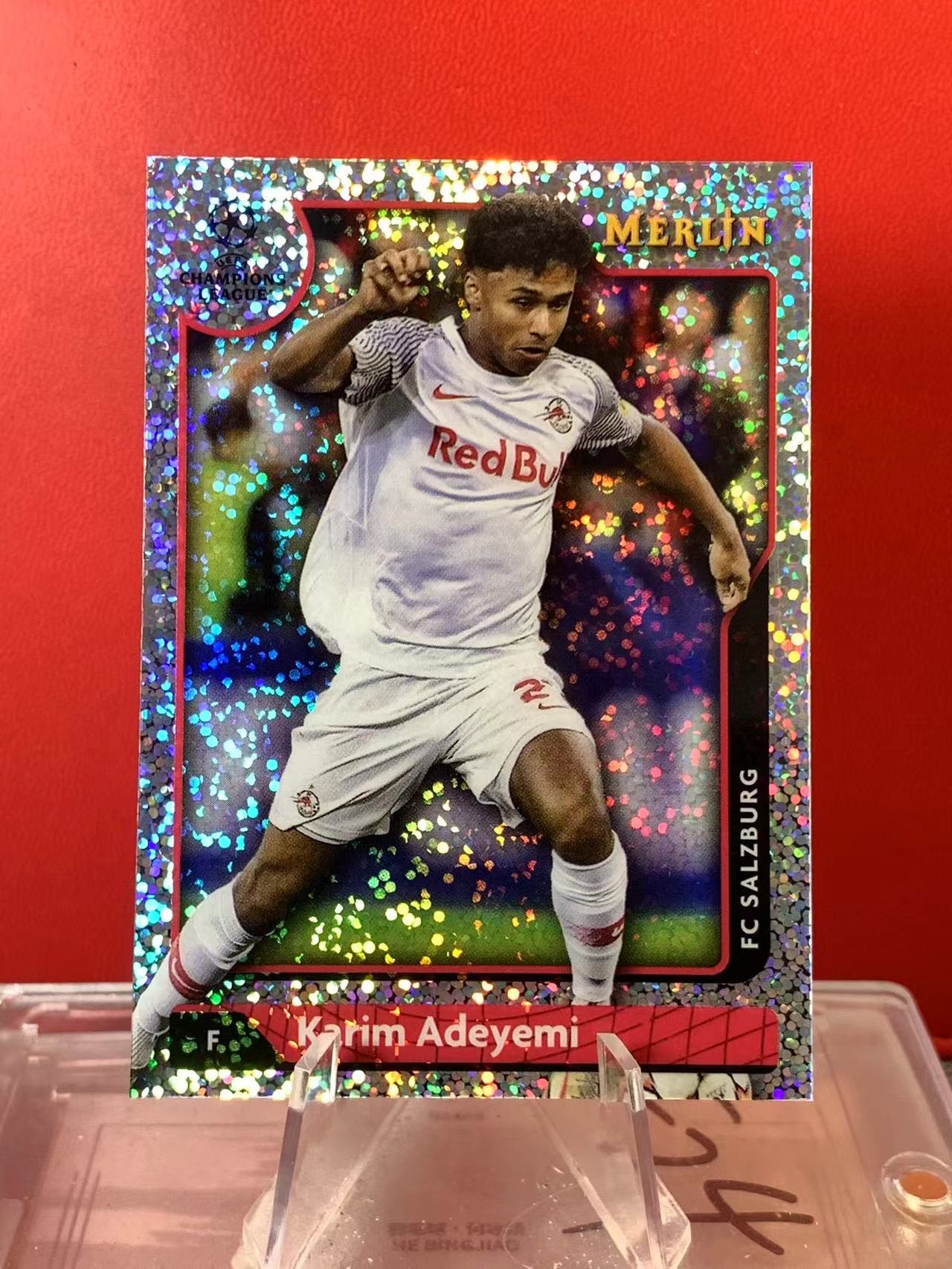 (詹叔代拍)2022-23 Topps Merlin Karim Adeyemi 阿德耶米 萨尔茨堡红牛 梅林 碎闪折 143/150编 折射 多特 顺丰寄付 泰山