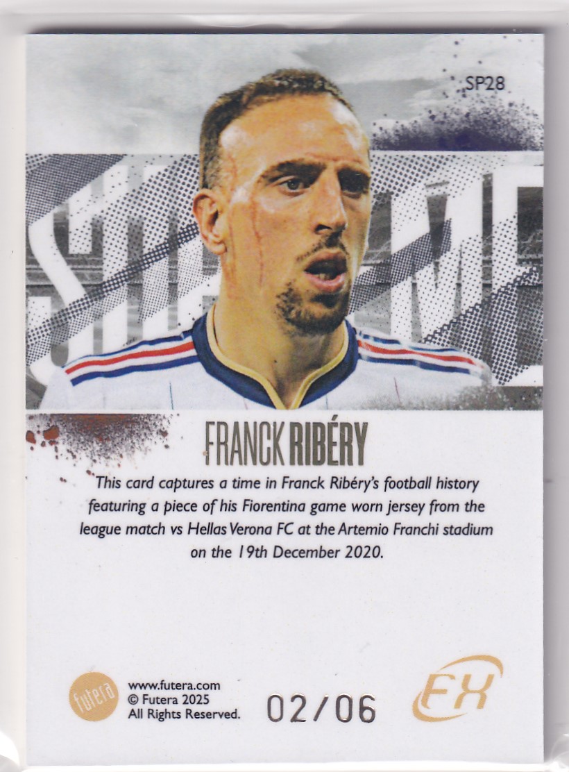 【thebighit】不累计004.2025 Futera FX 福特拉 法国 里贝里 小窗 球衣 GU 02/06编