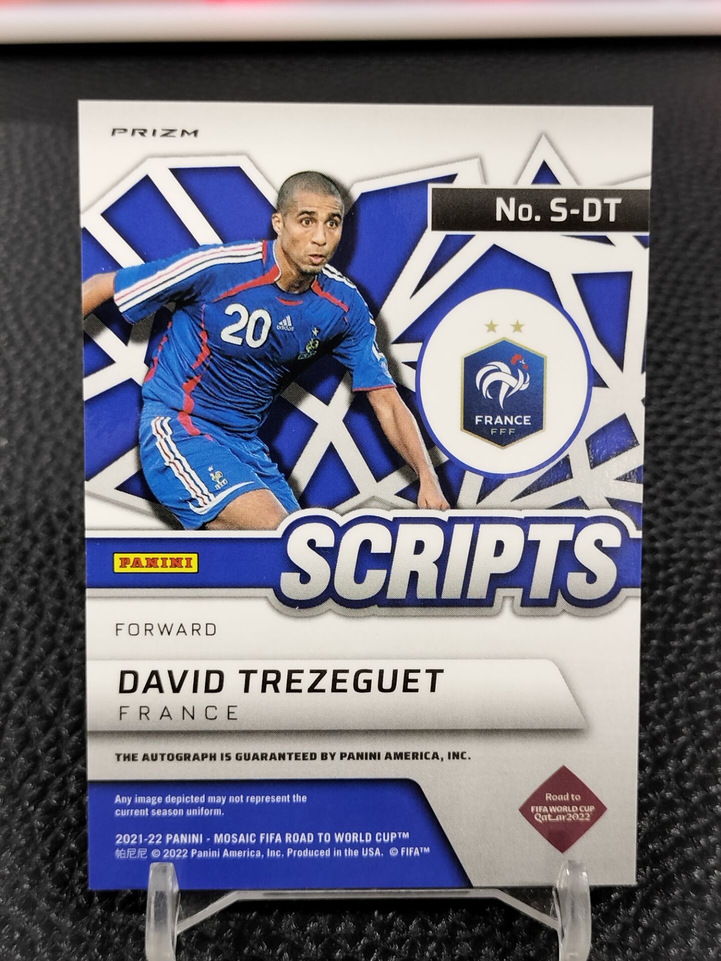 Carte Panini David Trezeguet Équipe De France 1998-2002 – N°22 – Vintage – Très Bon État