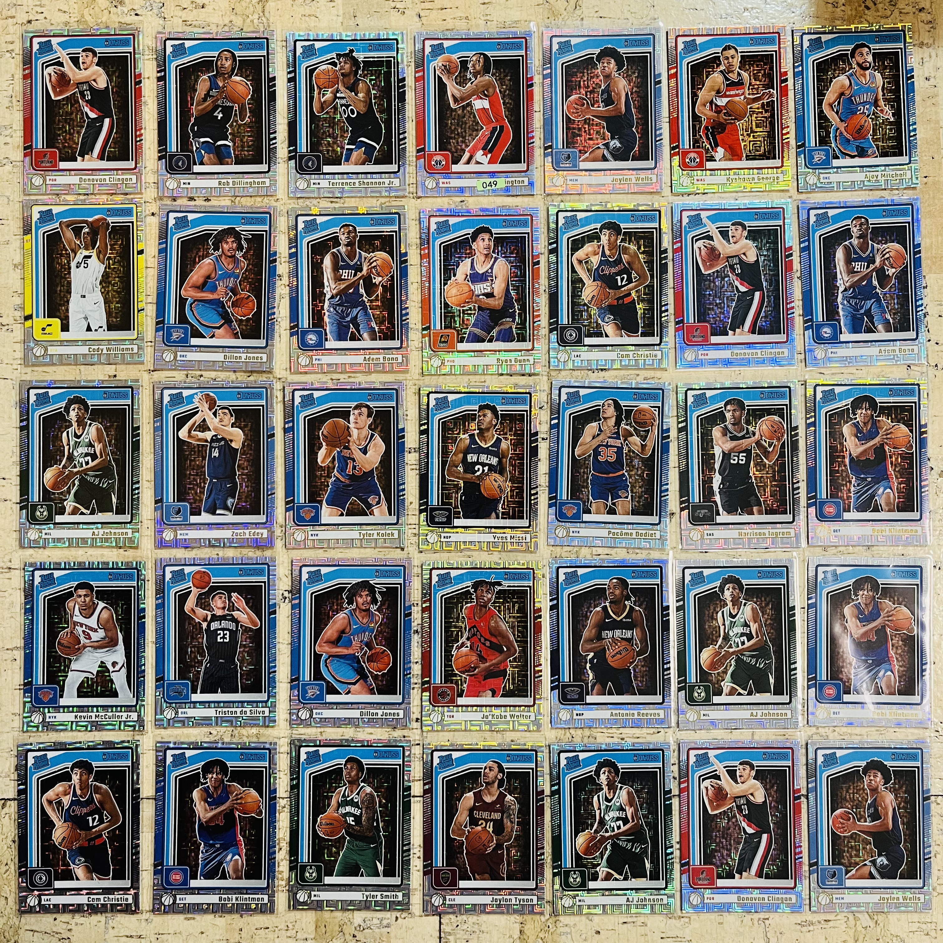 2024-25 Panini Donruss Kyshawn George RC 新秀 银迷宫折 mojo折 35张打包 杜蕾斯 凯肖恩 乔治 米切尔 投资必备 此标有膜无夹【小卡迷拍卖 可累积半年】