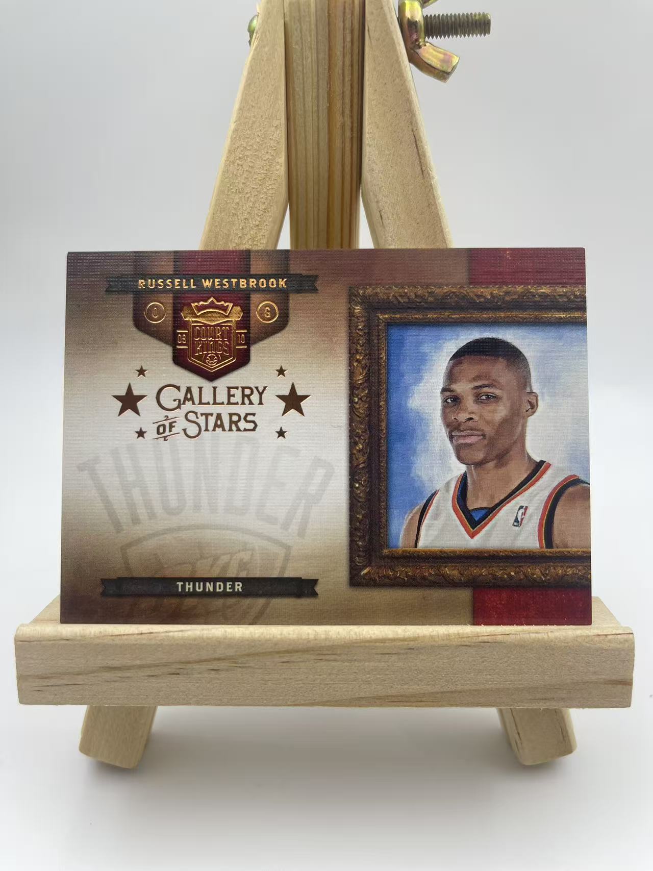 2010-11 Panini Court Kings Russell Westbrook 威少 威斯布鲁克 /149编 少见 大头肖像 选图很帅