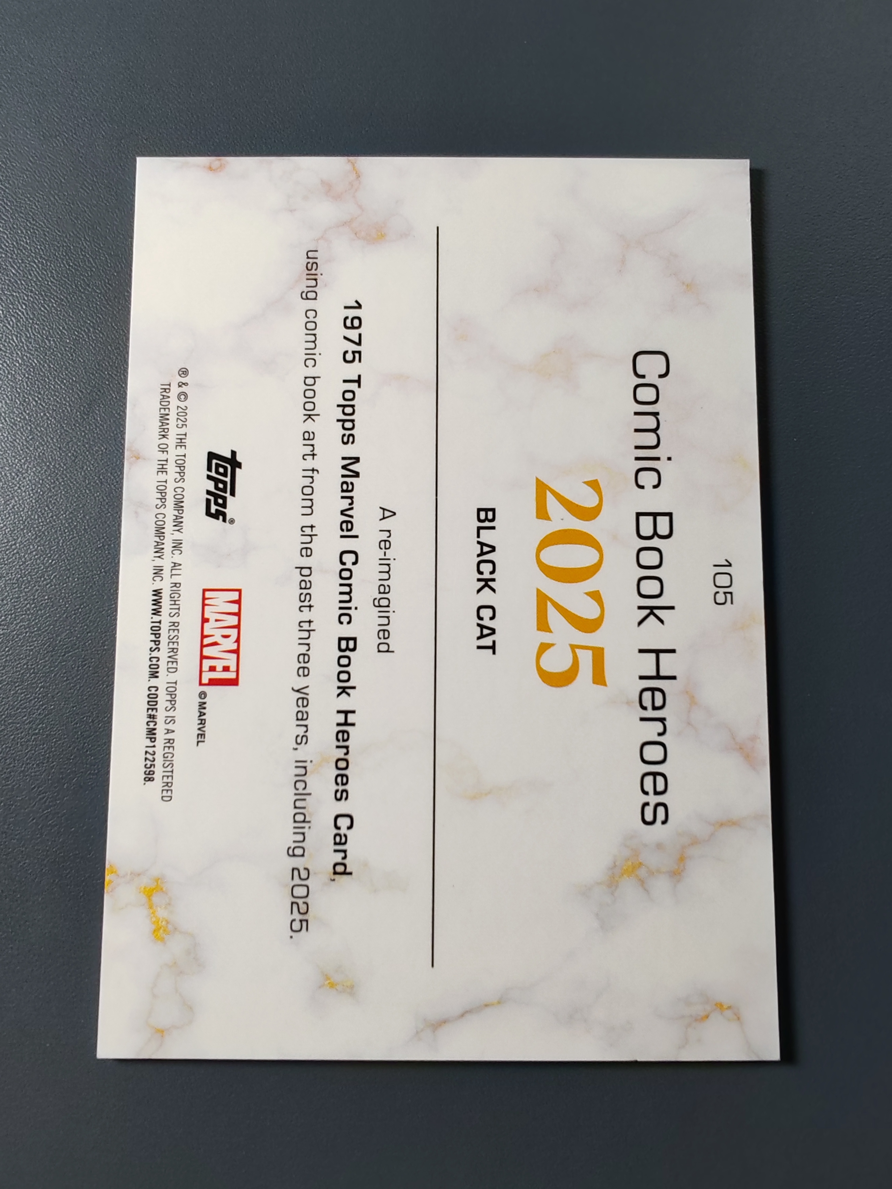 2025 Topps Marvel (MCU) Black Cat 漫威黄金年代!黑猫!金碎冰折!125编!【9527】