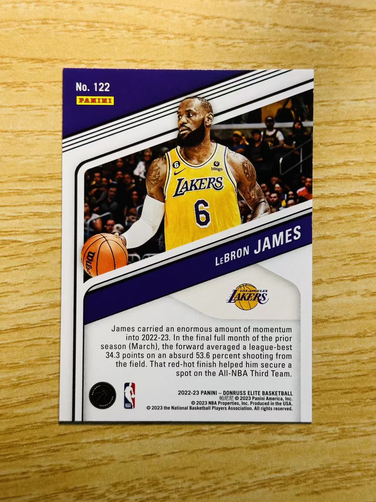 2022-23 Panini Elite LeBron James 嘿嘿代卖 精英 勒布朗 詹姆斯 折射 湖人 小皇帝 收藏必备