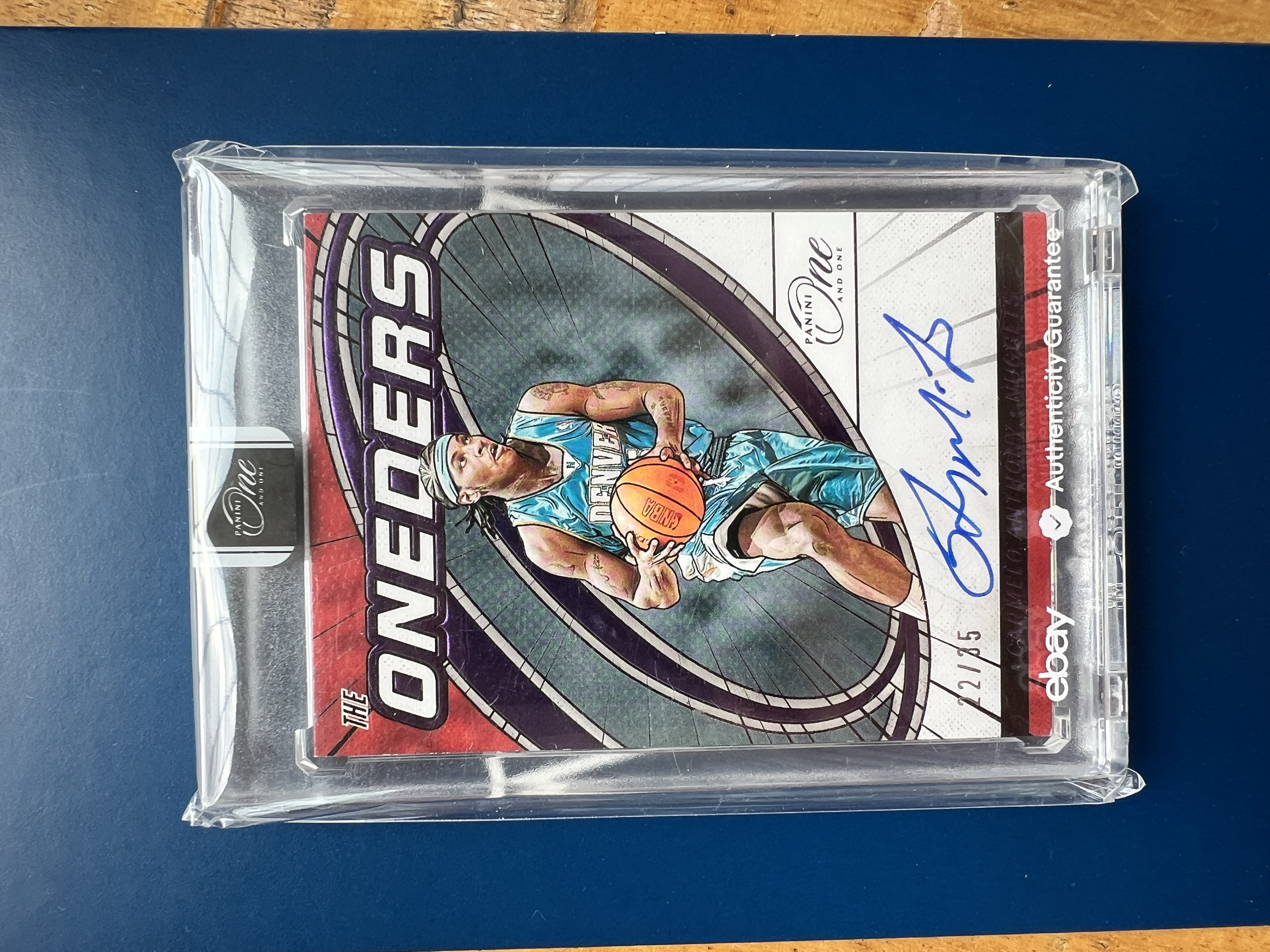 里脊拍卖 2023-24 one and one 安东尼 35编紫水晶 卡签 原封砖 高端低编签字 湖人 尼克斯 火箭 掘金 漫画风 卡品如图 超级经典 收藏佳品 eBay防伪认证