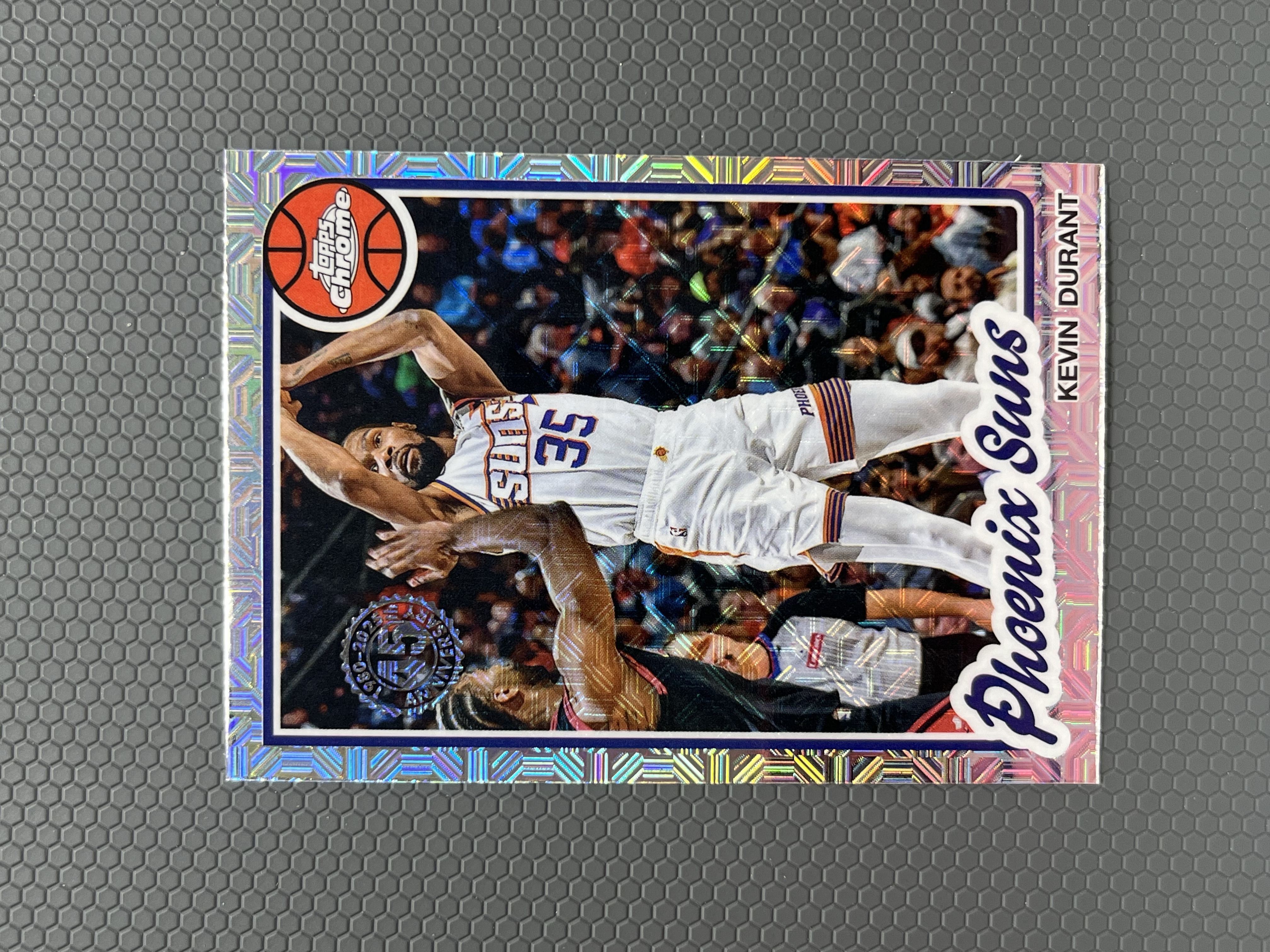 2025 Topps chrome 杜兰特 Kevin Durant 太阳 火箭 折射 MOJO折 卡品如图-左