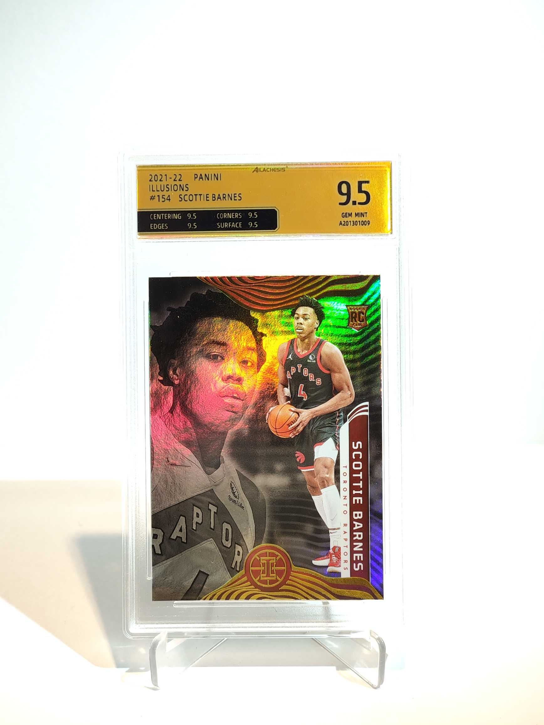 2021-22 panini illusions scottie barnes rc 猛龙 新秀 rc 斯科蒂