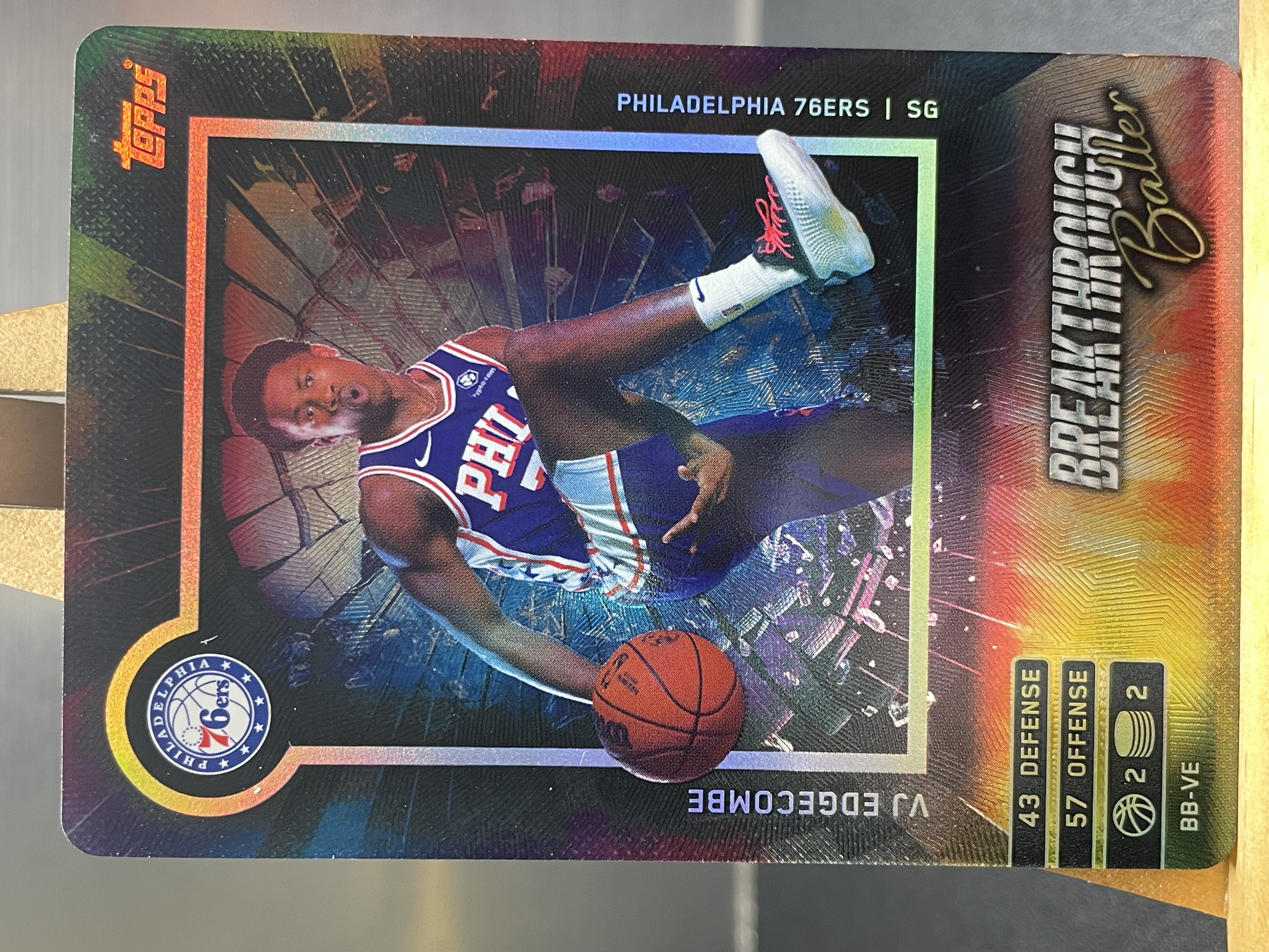 (C2) 2025 TOPPS 折射 VJ 埃奇库姆 76人 近期大热球星 收藏必备 卡品如图 ! !