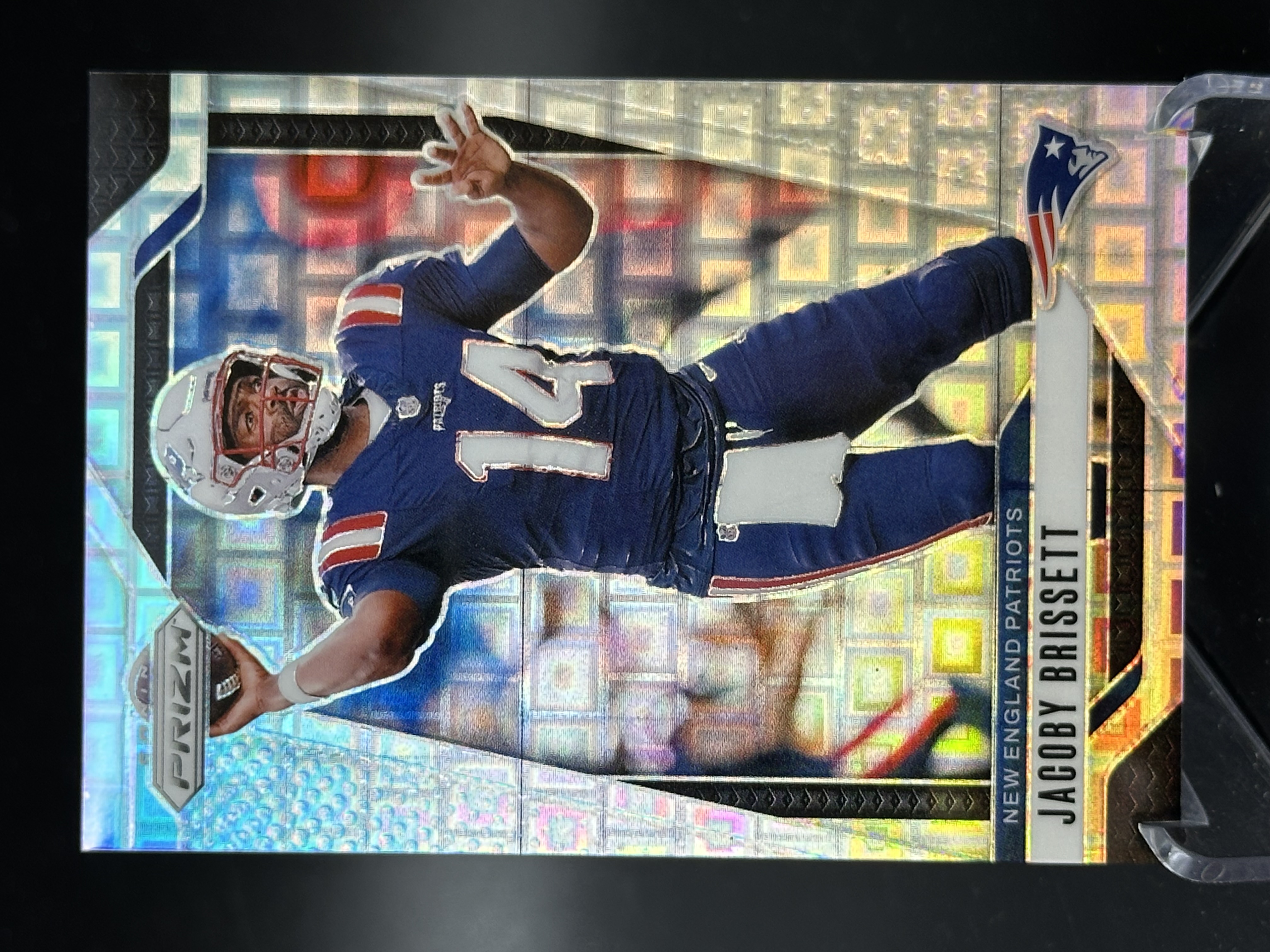 2024 Panini Prizm jacob brissett 【小黄拍卖】橄榄球 贾科比 布雷塞特 爱国者 潘多拉折 017/400编「SHM」