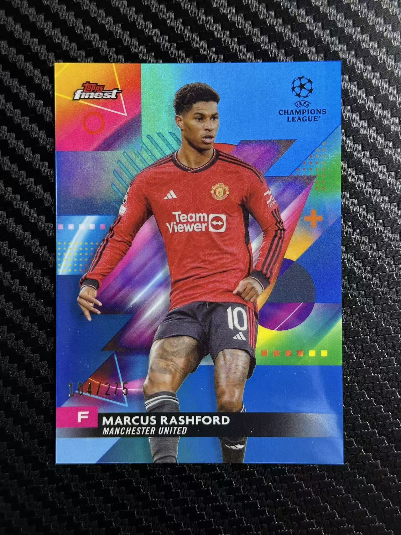 2024 Topps Finest Marcus Rashford 巴萨 巴塞罗那 英格兰 曼联 拉什福德 蓝折 104/275编 卡品如图 拍前看描述