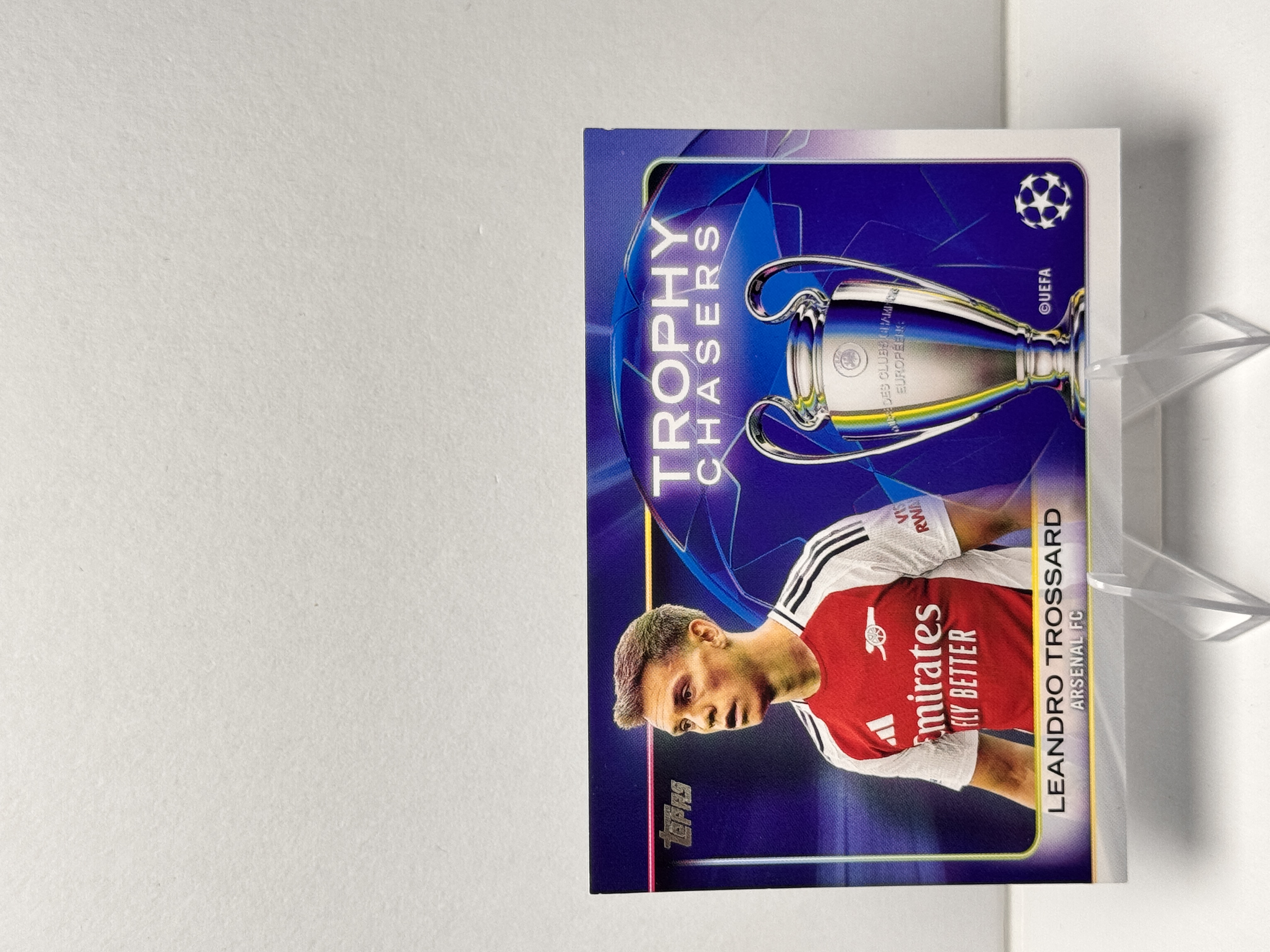 2025 Topps ucc Leandro Trossard 欧冠 特罗萨德 阿森纳 Trophy Chasers 奖杯追逐者特卡 实卡精美 收藏必备 卡品如图 【星爷代拍】C2-5