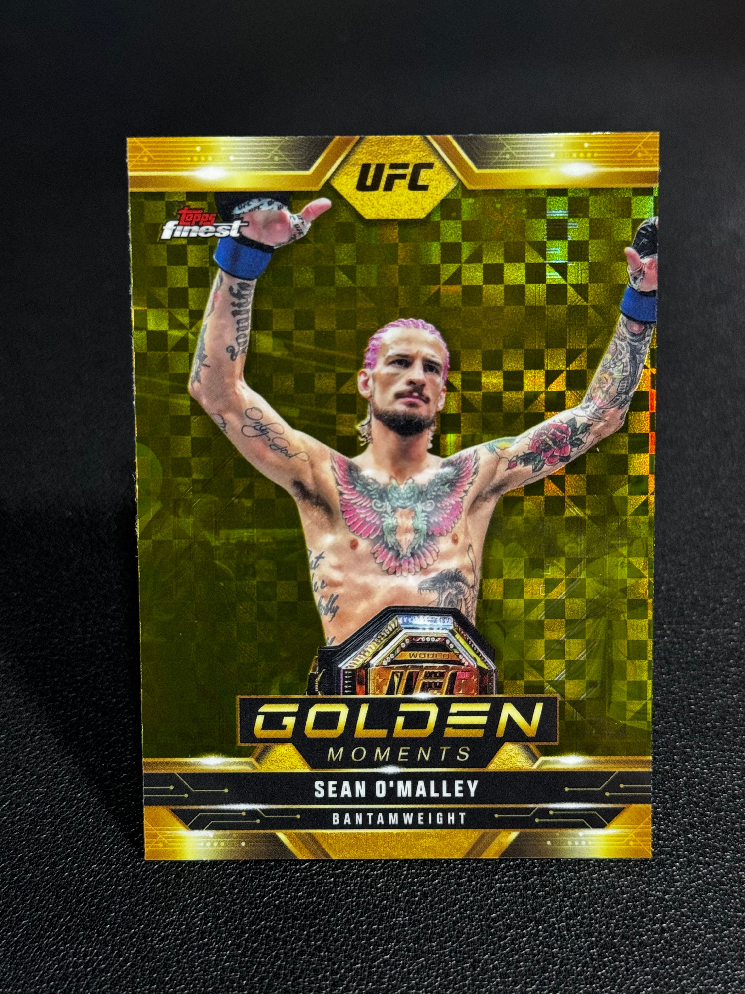 2025 Topps Finest UFC 综合格斗 GM 生涯高光 特卡 格子折 肖恩・奥马利 Sean O'Malley 潜力无限 LWDG