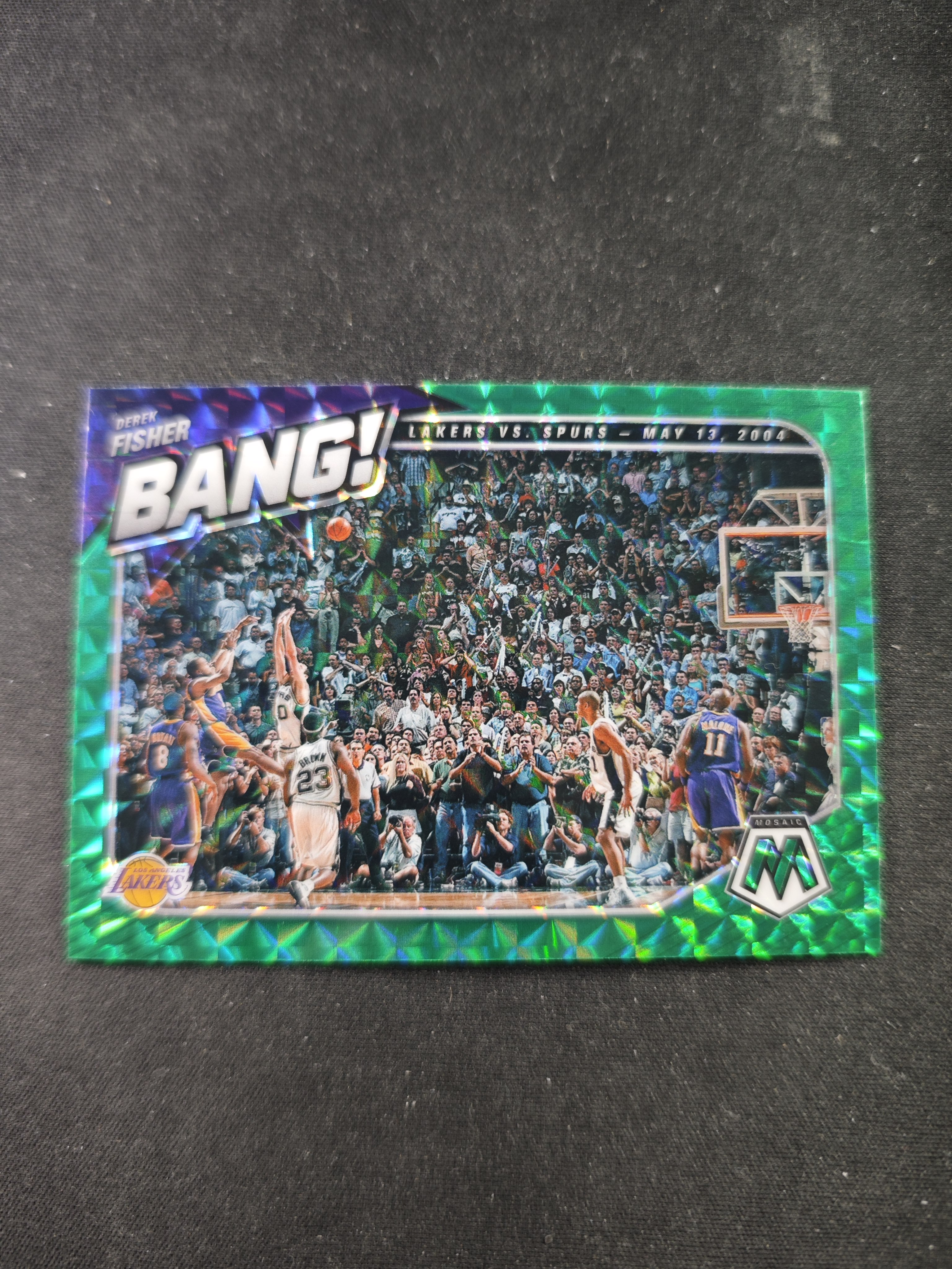 【蛤蟆特卖】德里克 费舍尔 老鱼 2020-21 PANINI MOSAIC 绝杀时刻系列 绿色马赛克折射 超级漂亮 边角微瑕 卡品如图 专收必备!