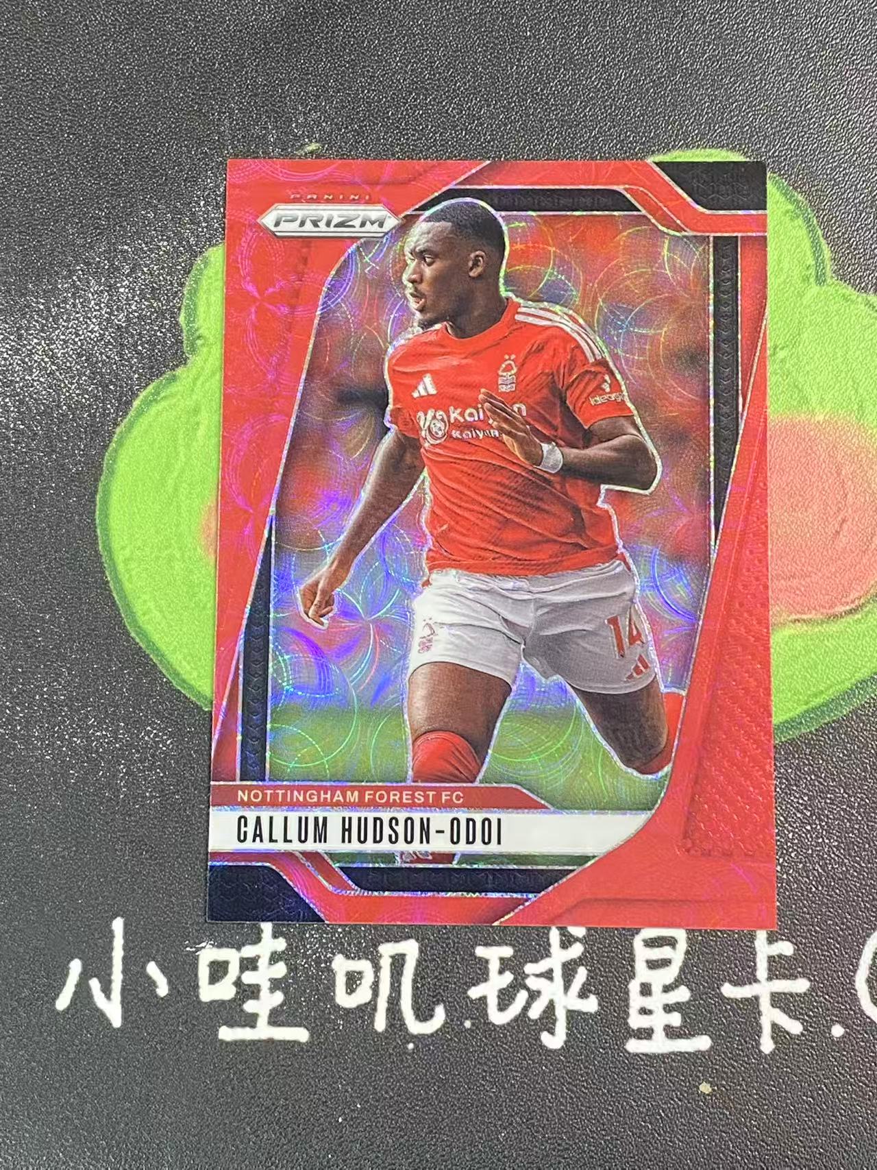 2024-25 Panini Prizm Callum Hudson-Odoi 英超PZ 诺丁汉森林 奥多伊 30编 低编 红折 微瑕如图【ZYP代拍】Z586