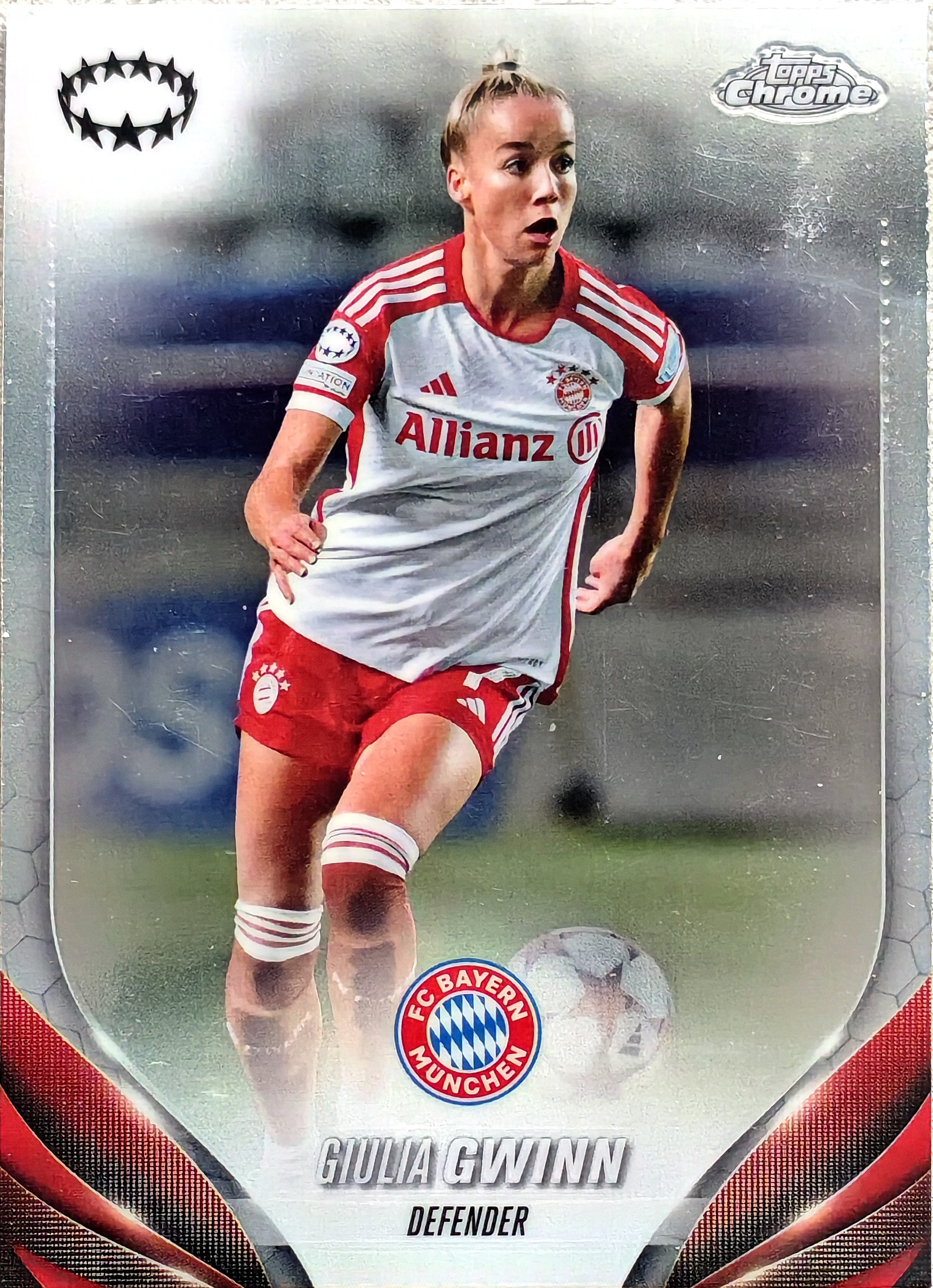 2024  topps chrome Giulia Gwinn 欧冠 女足 tc 拜仁 格温