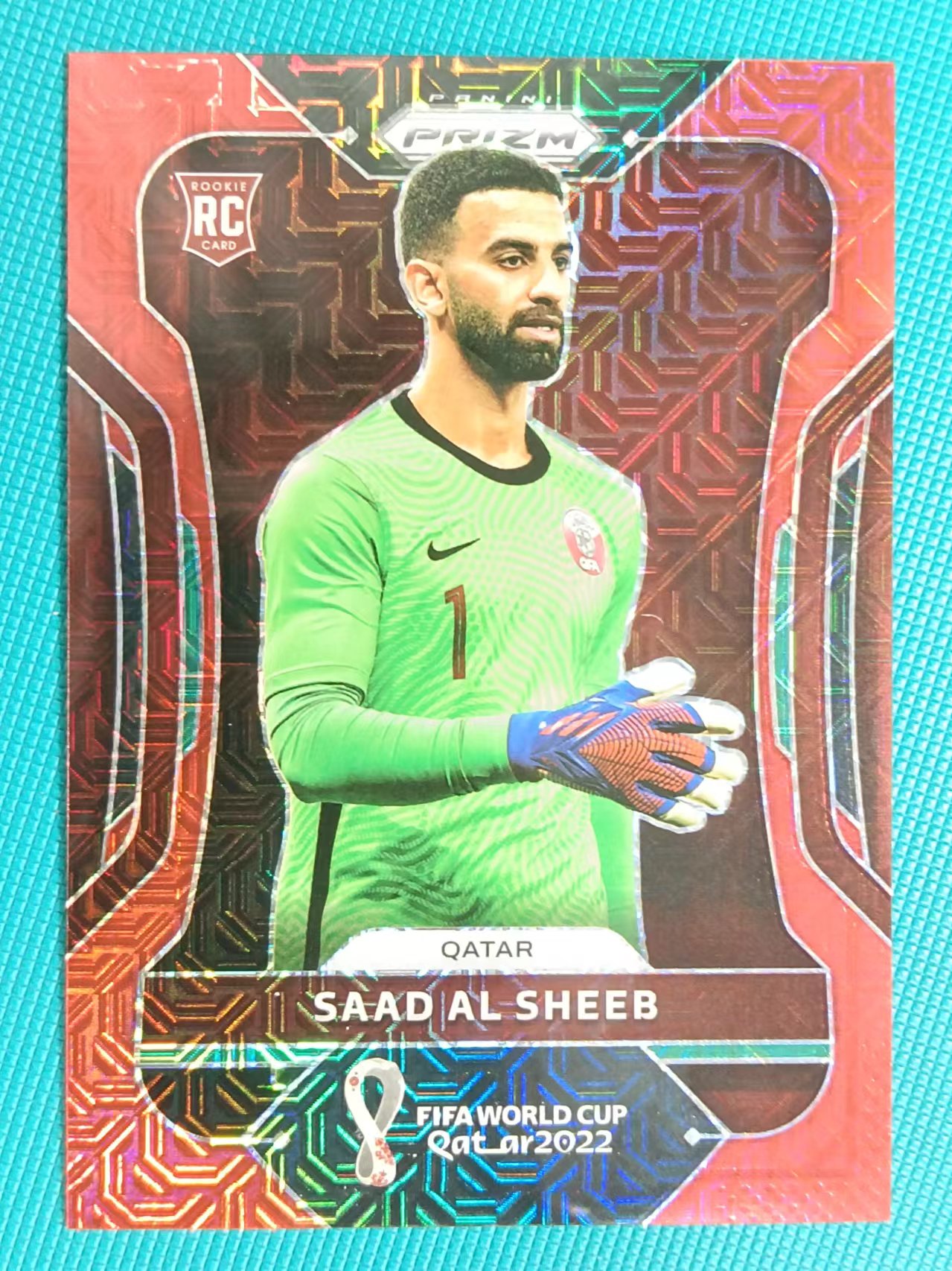 2022 Panini Prizm Fifa World Cup Qatar Saad Al Sheeb 64/99 Mojo RC 世界杯 ...