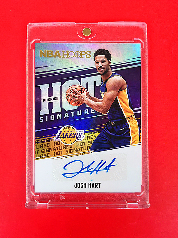 2017-18 Panini NBA Hoops 约什·哈特 RC (( 新秀 签名 银箔 品好,搏psa10分 )) 已进总决赛 先发五虎 有望夺冠 ebay大暴涨
