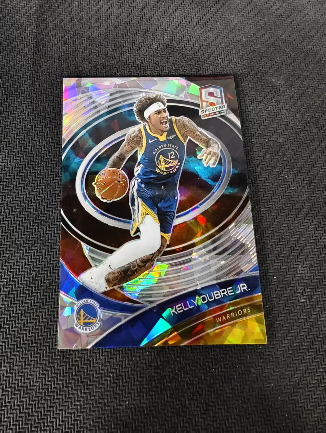 【可合并,不累计】2020-21 Panini Spectra Kelly Oubre Jr. 凯利 乌布雷 勇士 光谱 35编 碎冰折 边角瑕疵