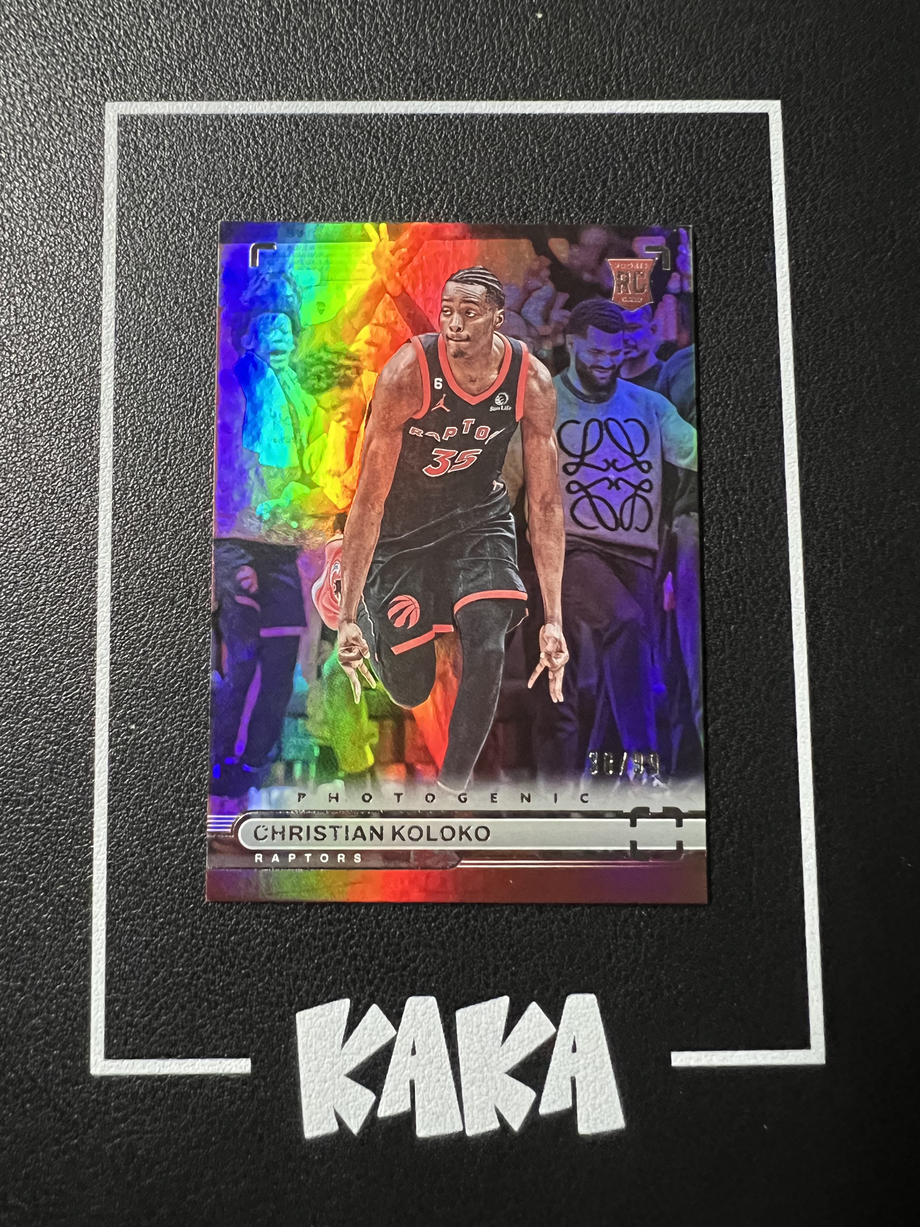 【KAKA】2022-23 Panini Photogenic Christian Koloko 上镜 猛龙 新秀 RC 科洛克 闪版 99编 实卡精美 收藏必备 SC