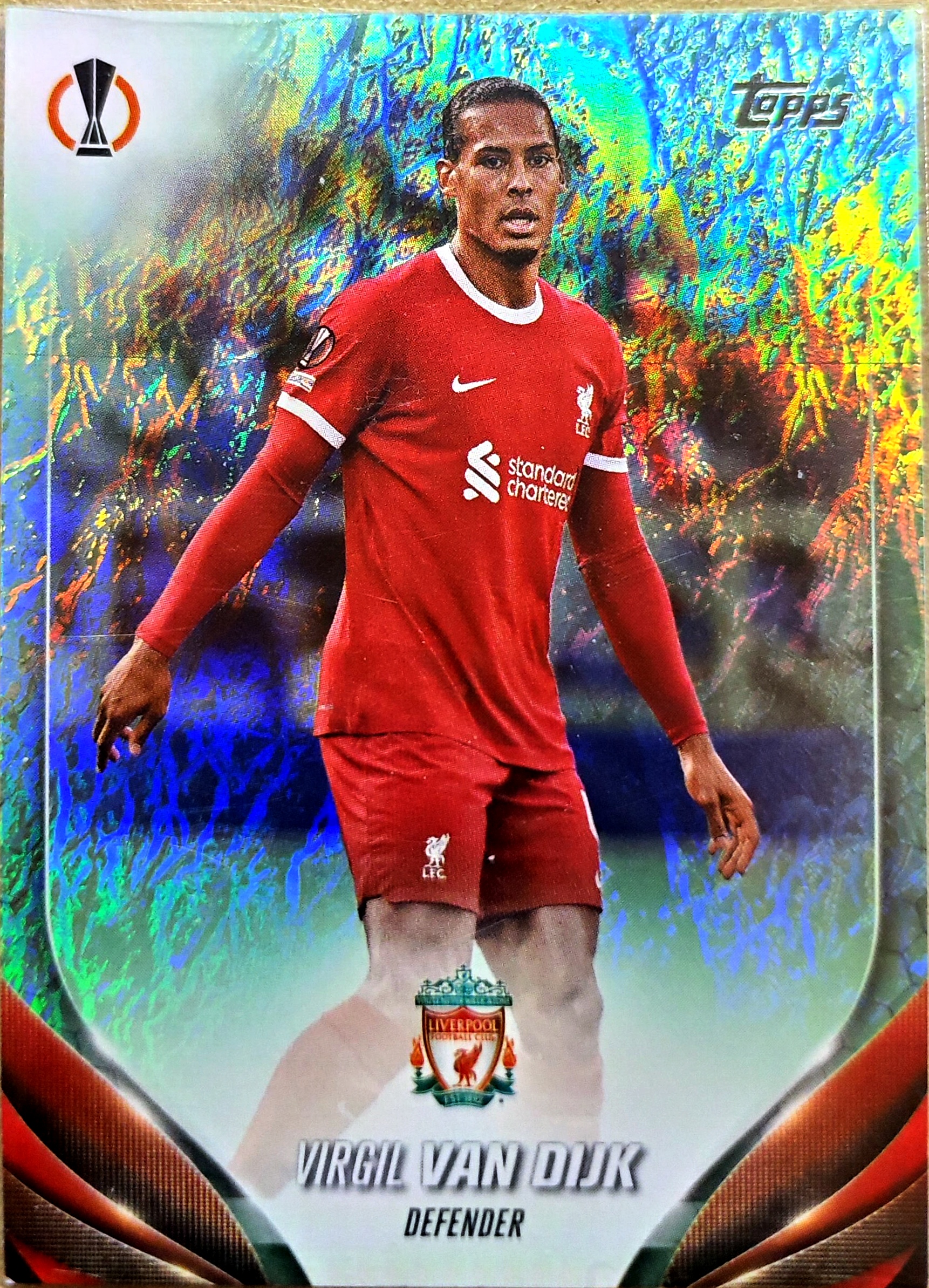 2023-24 Topps Jade Edition UCC Virgil van Dijk 范戴克 折射 利物浦 荷兰 碧玉