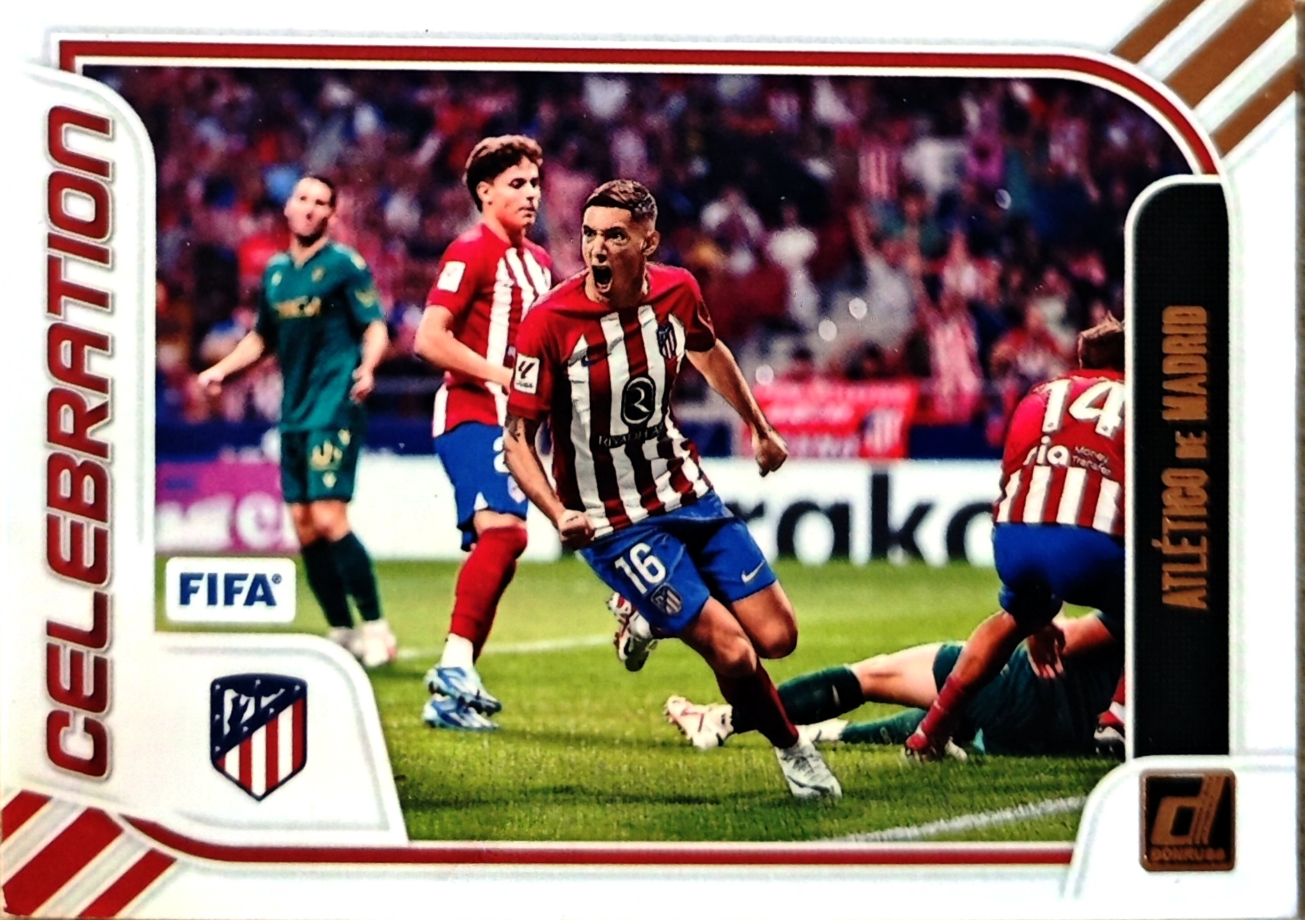 2023-24 Panini Donruss Atletico de Madrid 马德里竞技 马竞 杜蕾斯 FIFA 庆祝 Celebration 特卡