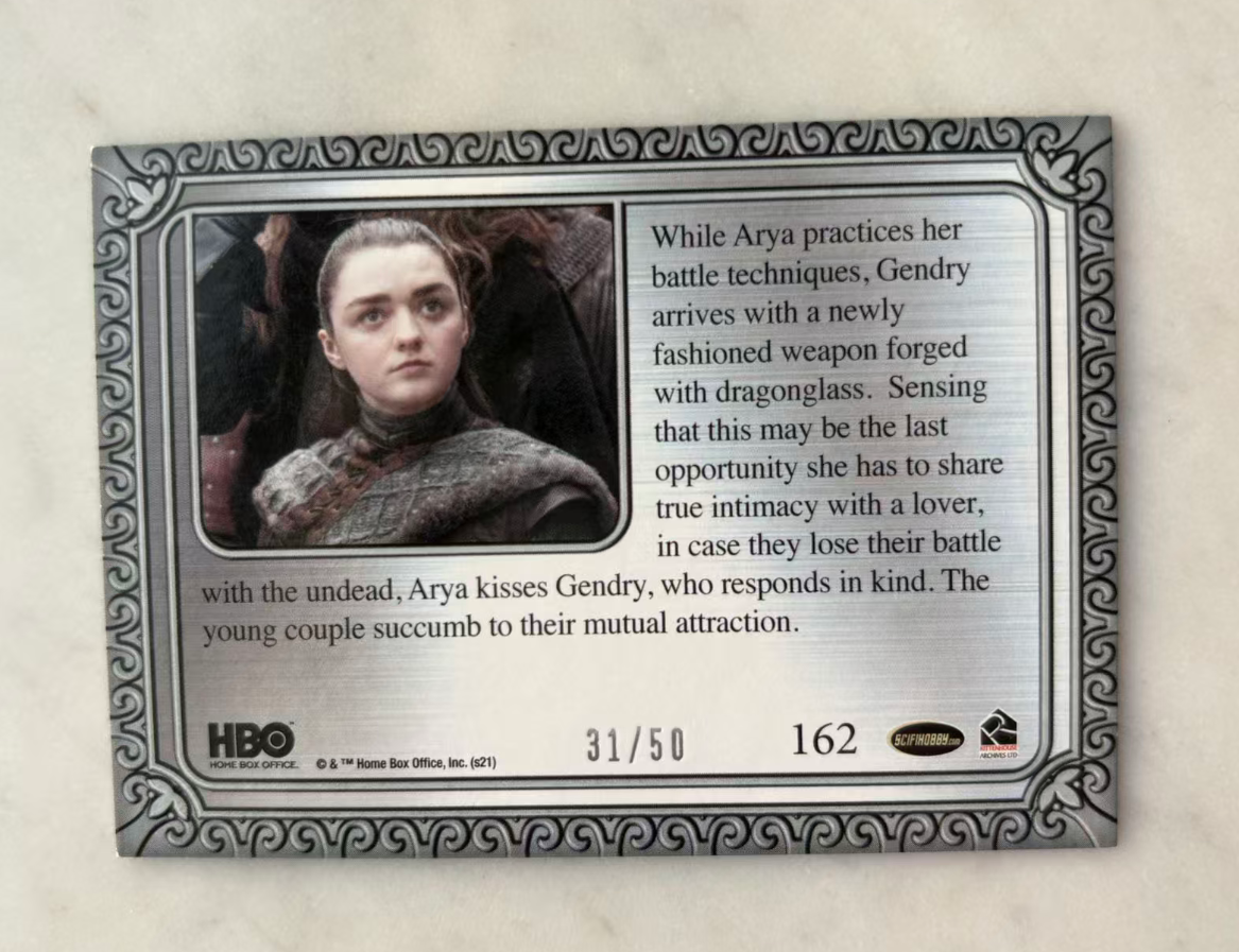 2021 Other Game of Thrones Masie Williams HBO权游 权利的游戏 权力的游戏 冰与火之歌 二丫 银折剧情卡 /50 低编难得 收藏凑套