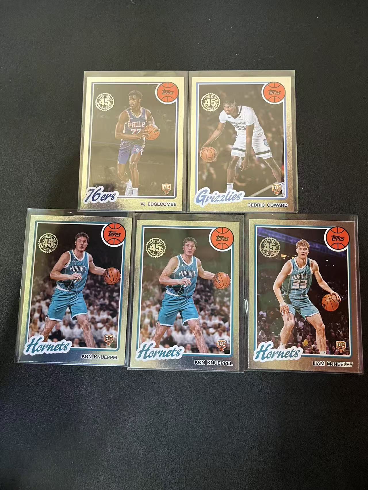 2025 Topps Flagship Valdez VJ Edgecombe Jr RC VJ 埃奇库姆 考沃德 康 克尼佩尔 麦克尼利 45周年 base 未来可期 5张 卡品如图 龙龙龙