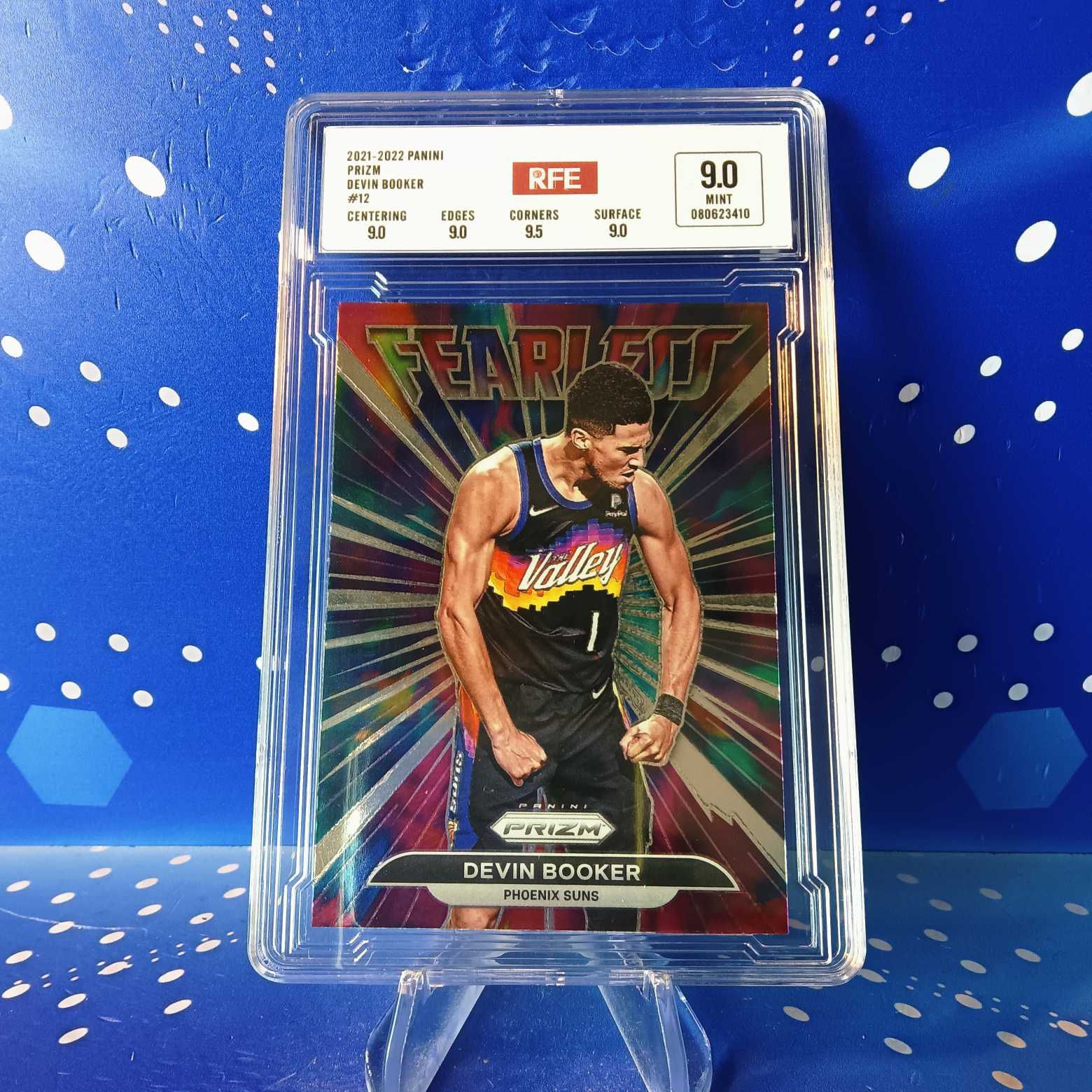 2021-22 Panini Prizm 德文 布克 评级卡 太阳 实卡精美稀有 品质保障 投资收藏必备 生日礼物(卡品如图 请看清再拍)【蓝色星球】