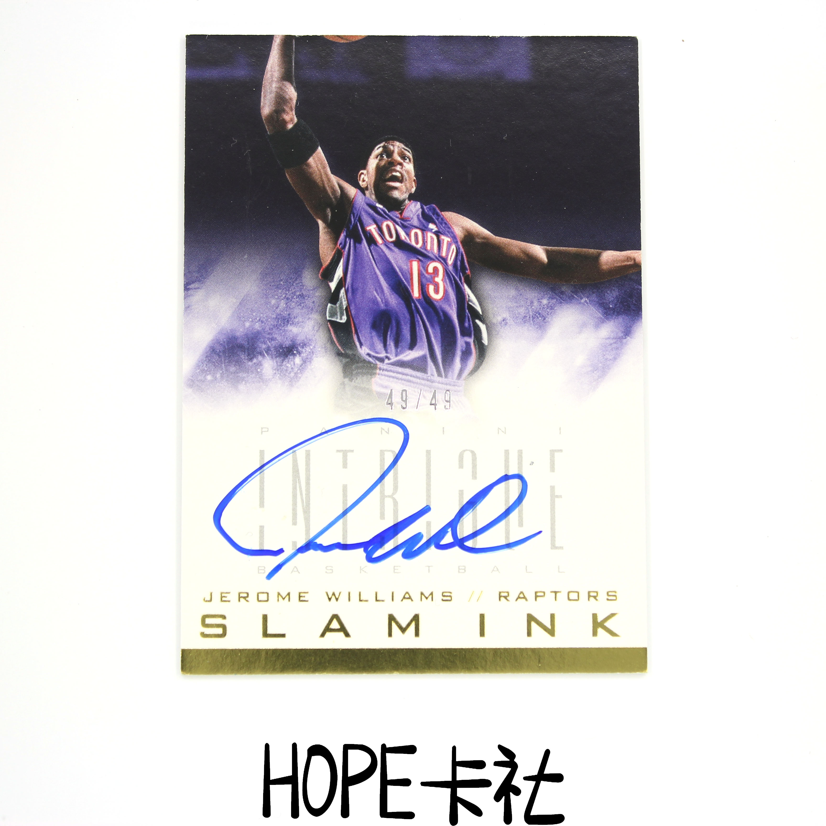 2024-25 Panini Intrigue Jerome Williams 阴谋系列 老鹰名宿 杰罗姆 威廉姆斯 49/49尾编 签字 卡签【HOPE代卖(4.5%含卡淘)】